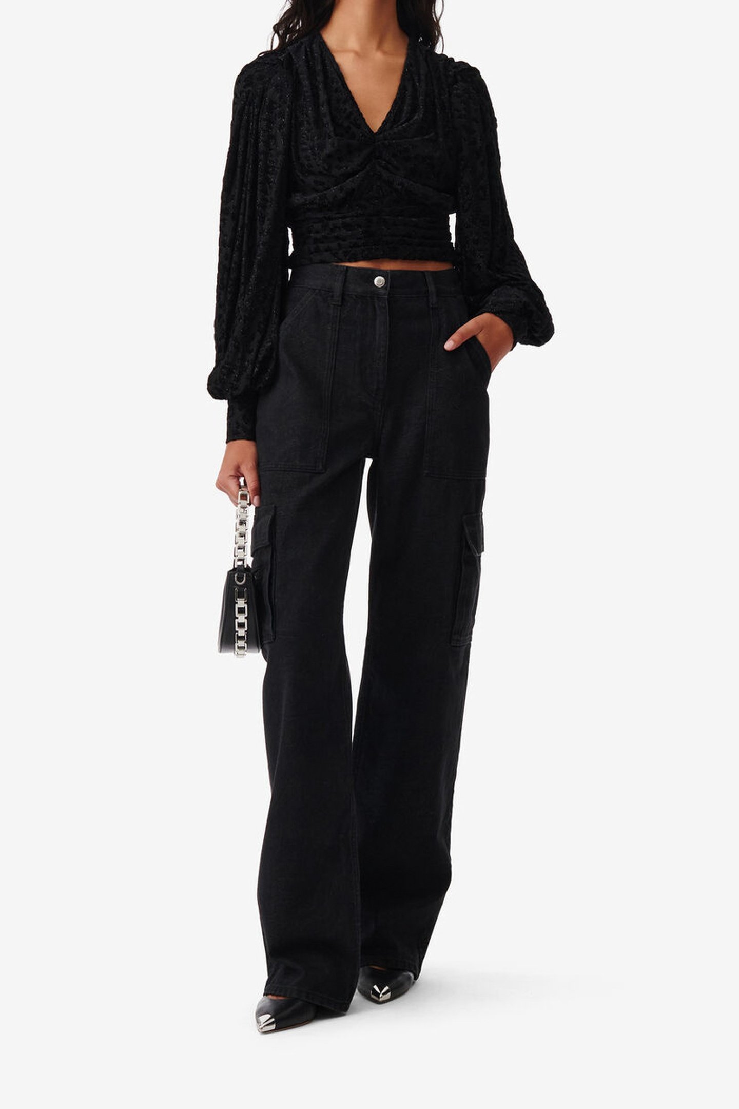 MAIT TROUSER BLACK / STRASS 1