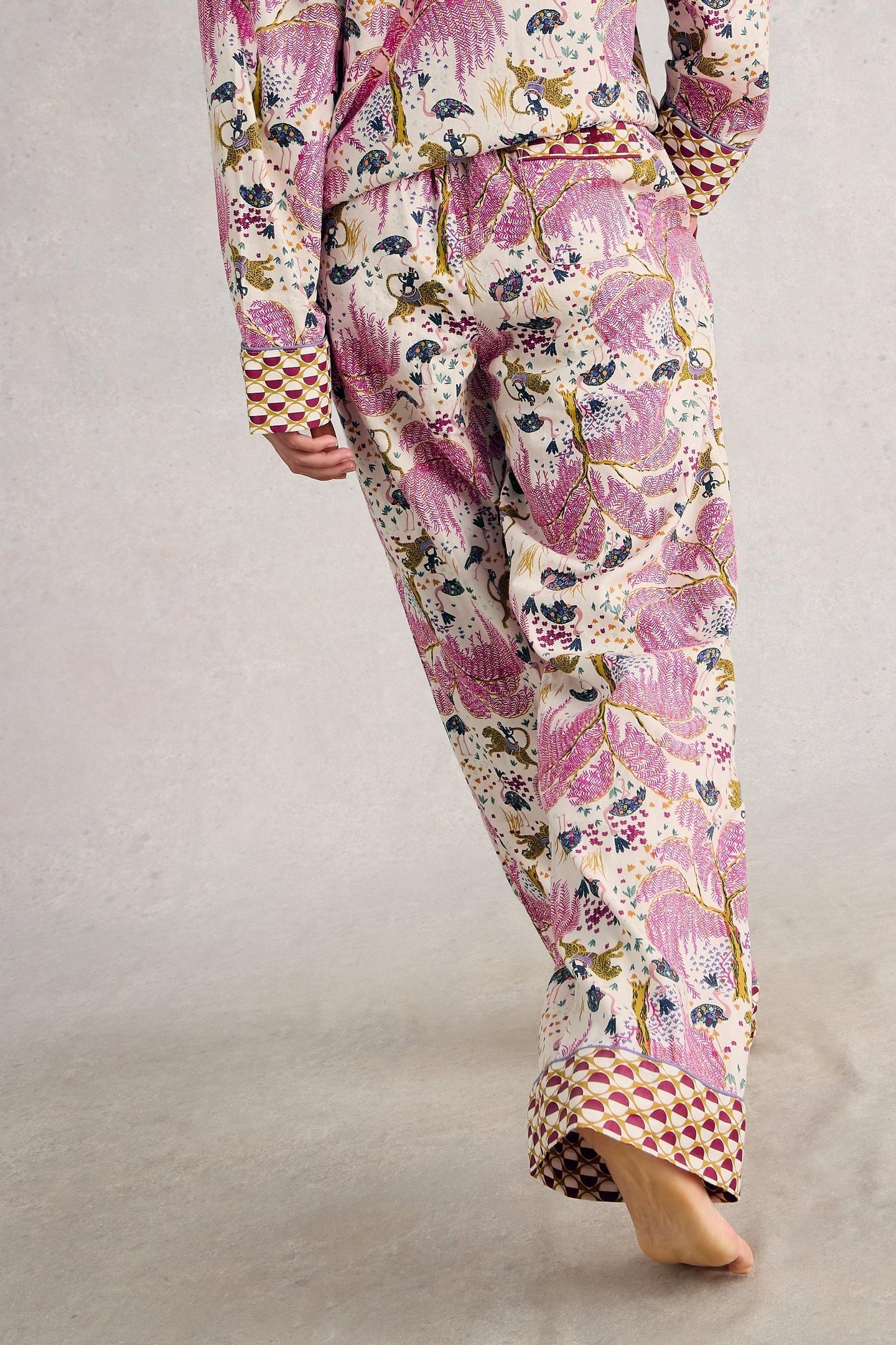 NINA ORGANIC PJ BOTTOM NATURAL PRINT 3