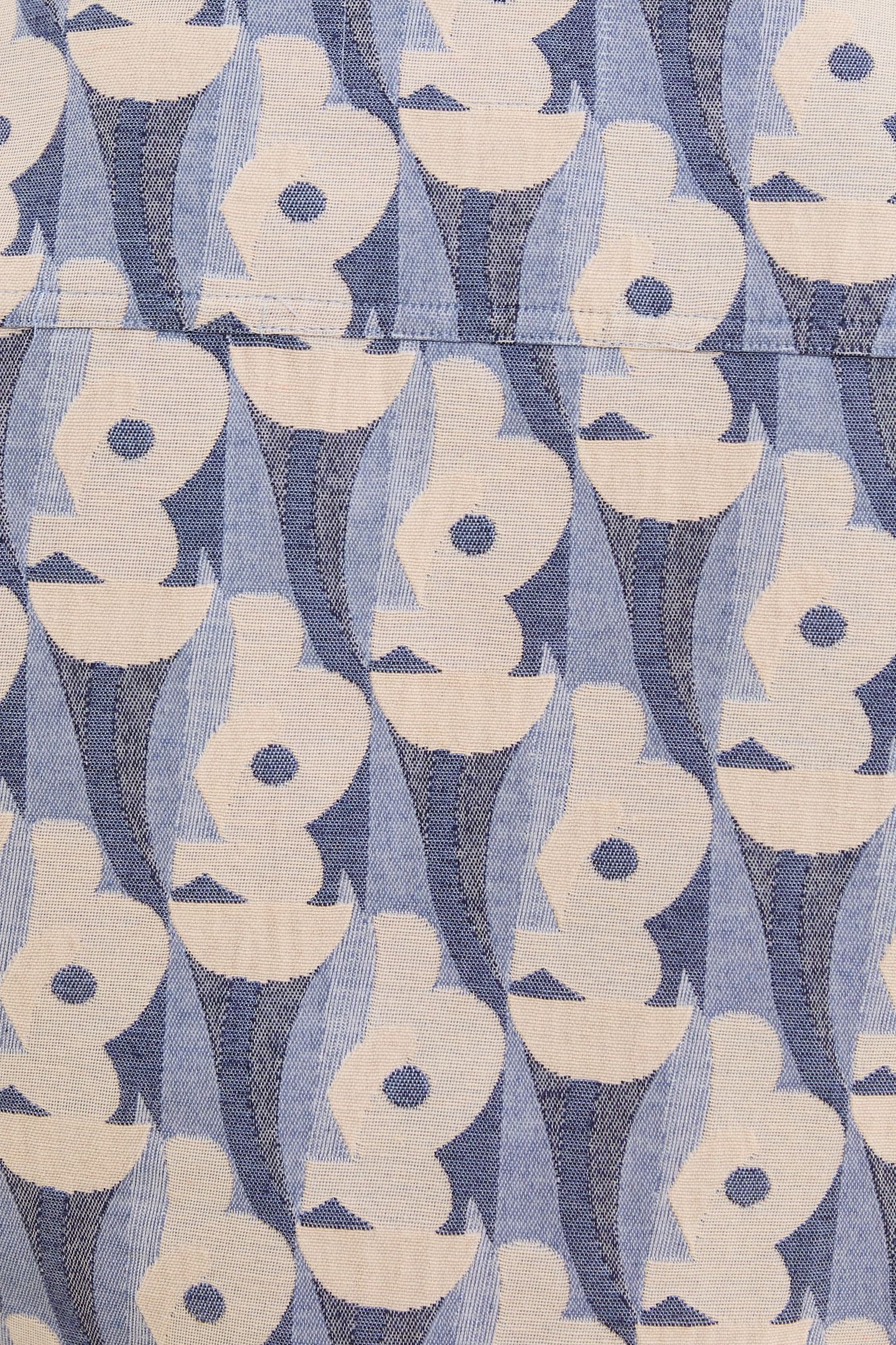 BLUE FLOWER JACQUARD JACKET SKY BLUE 8