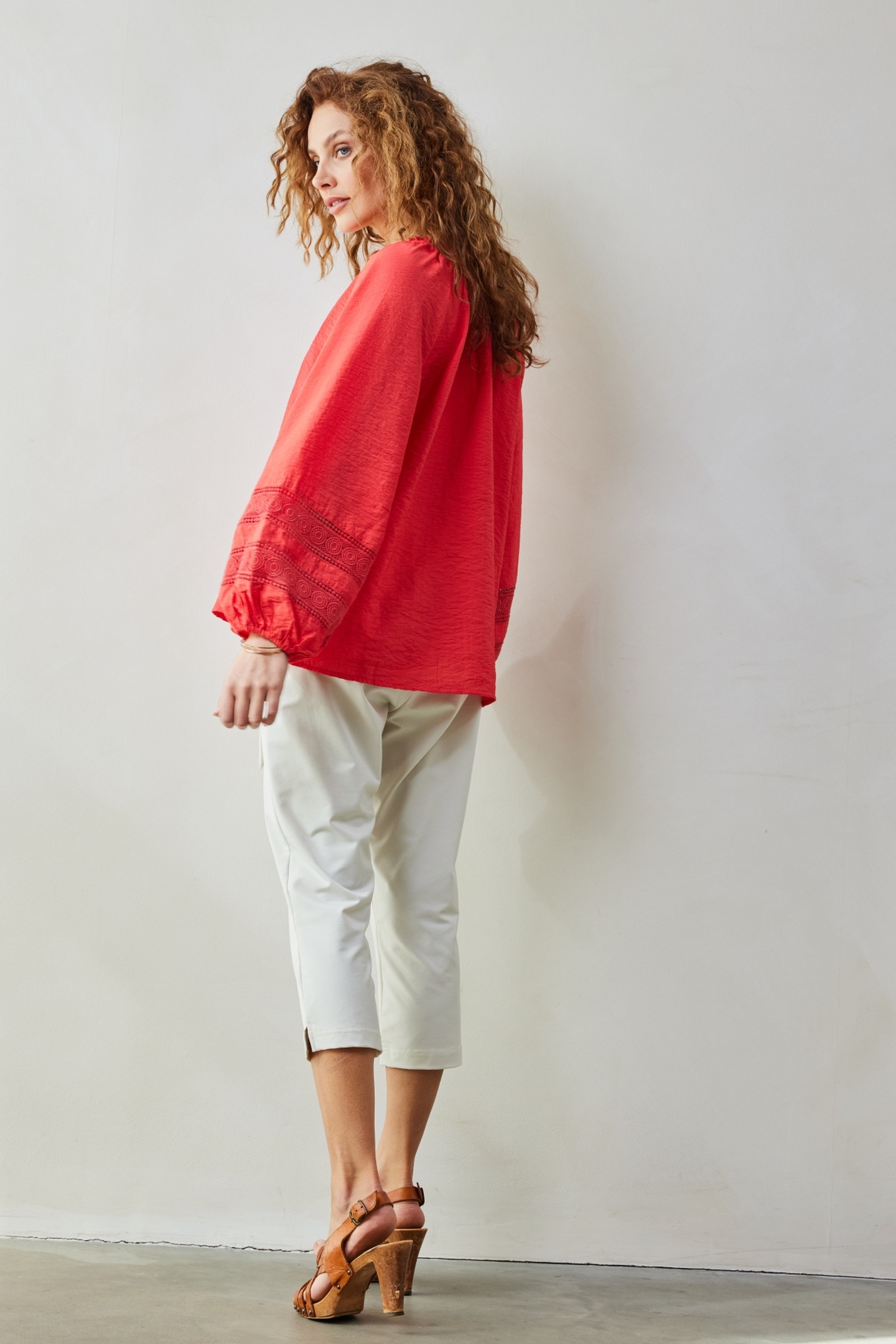 BLOUSE SOLEIL IN ROSE RED 7