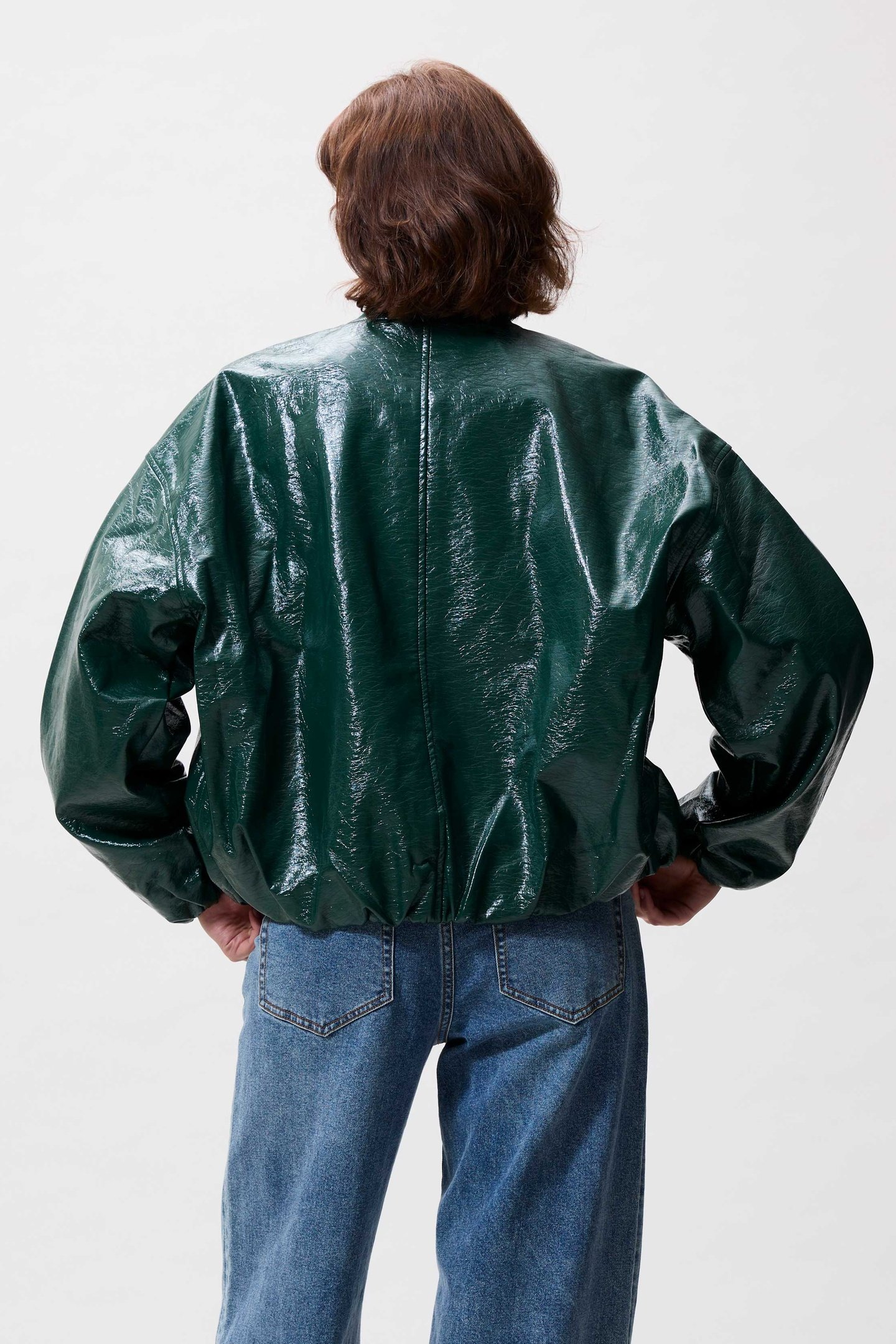 TUCK IN VARSITY JACKET PINE FOREST 4