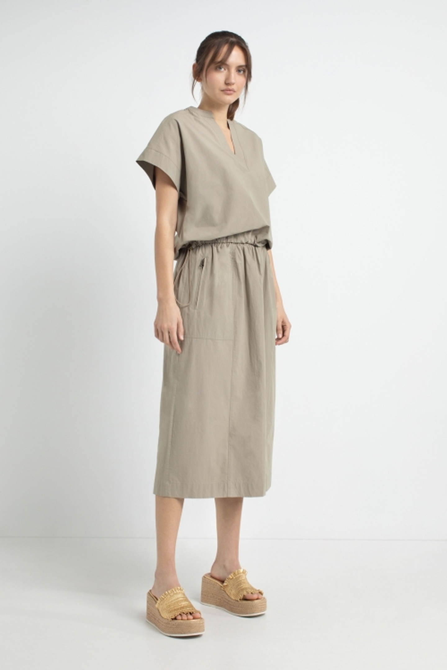 JUNE BLOUSE LIGHT OLIVE 2