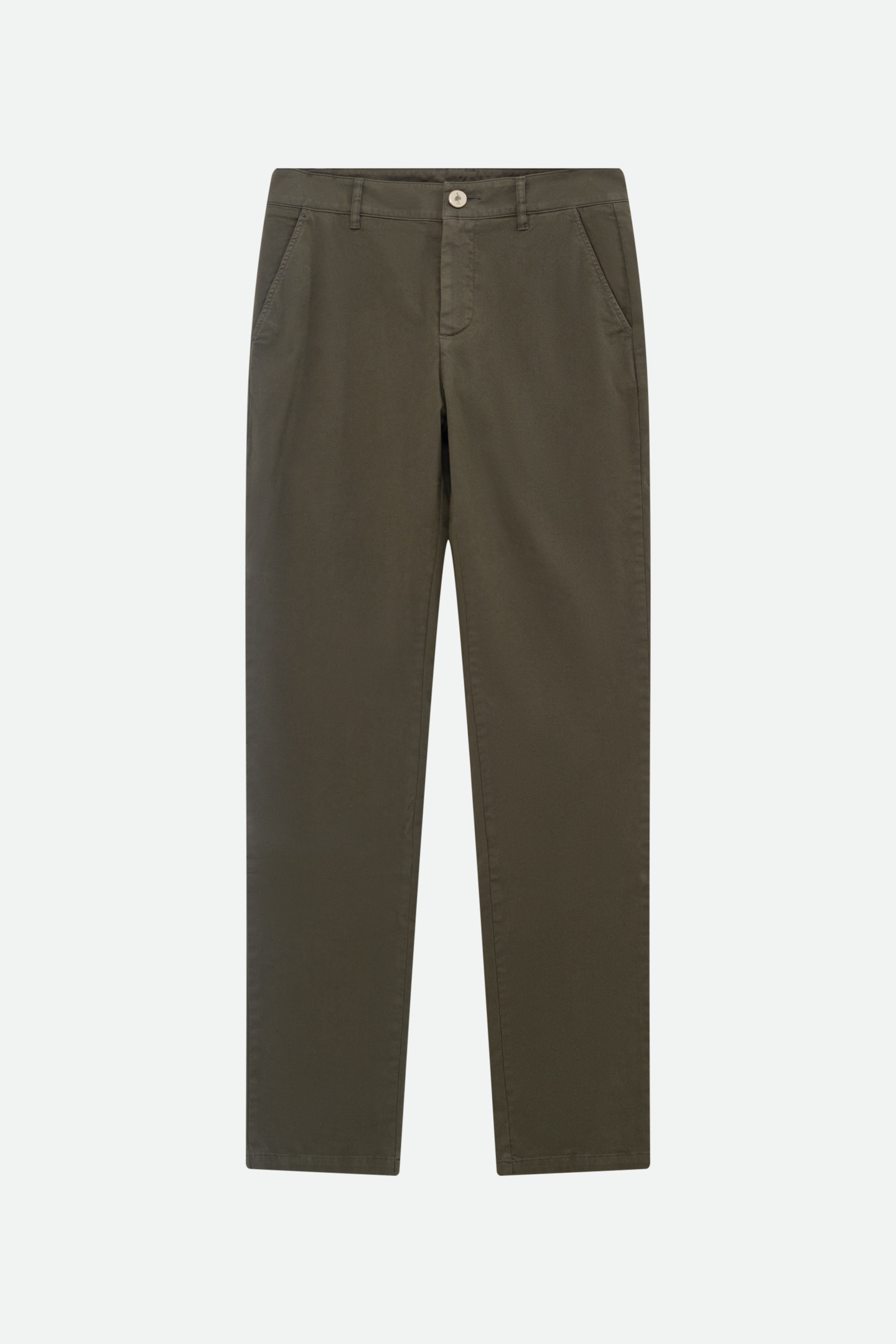 LE EDEN - KHAKI OVERDYED CHINOS 1