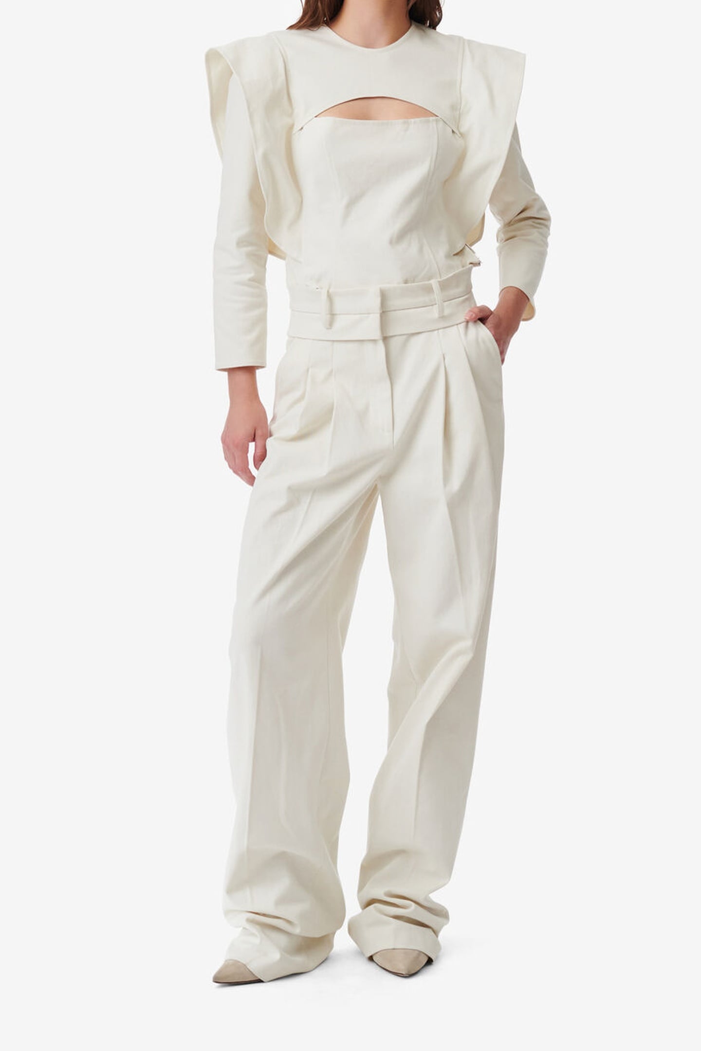 FABIAN TROUSER ECRU 1