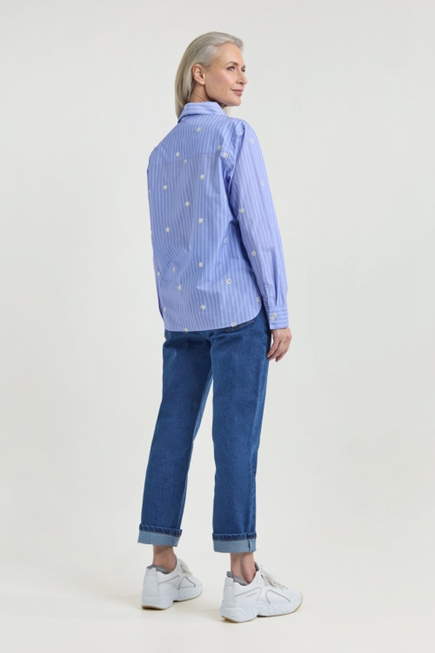 JUUL BLOUSE LAVENDER STRIPE 4