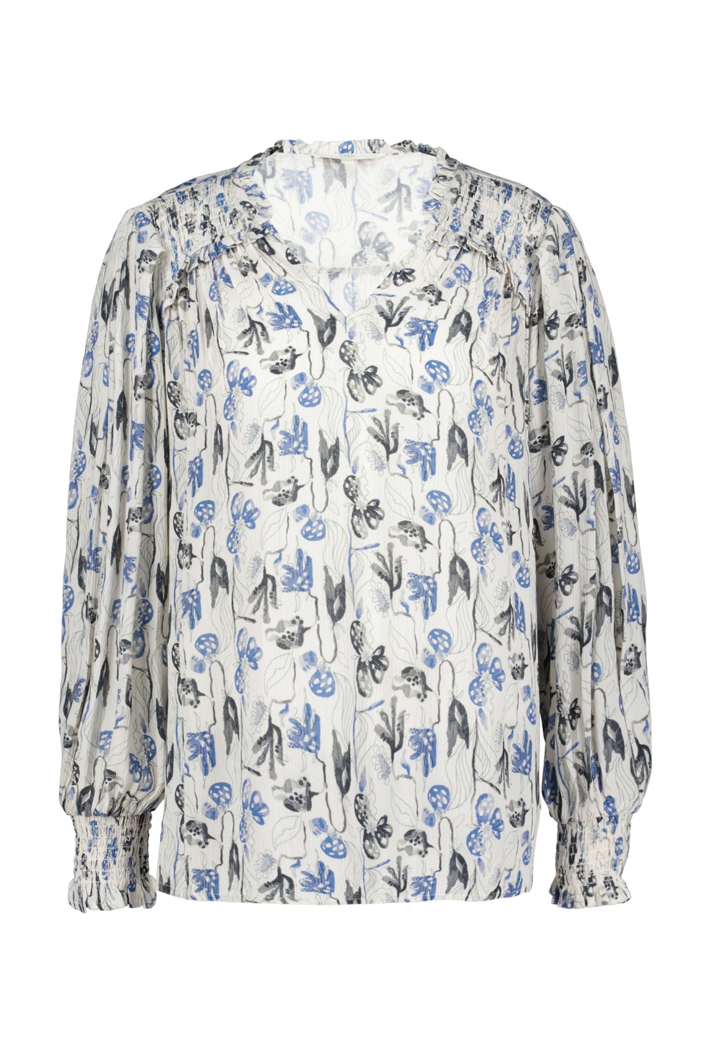 BLOUSE VIENNA OFFWHITE AMBIANCE XS PRINT 5