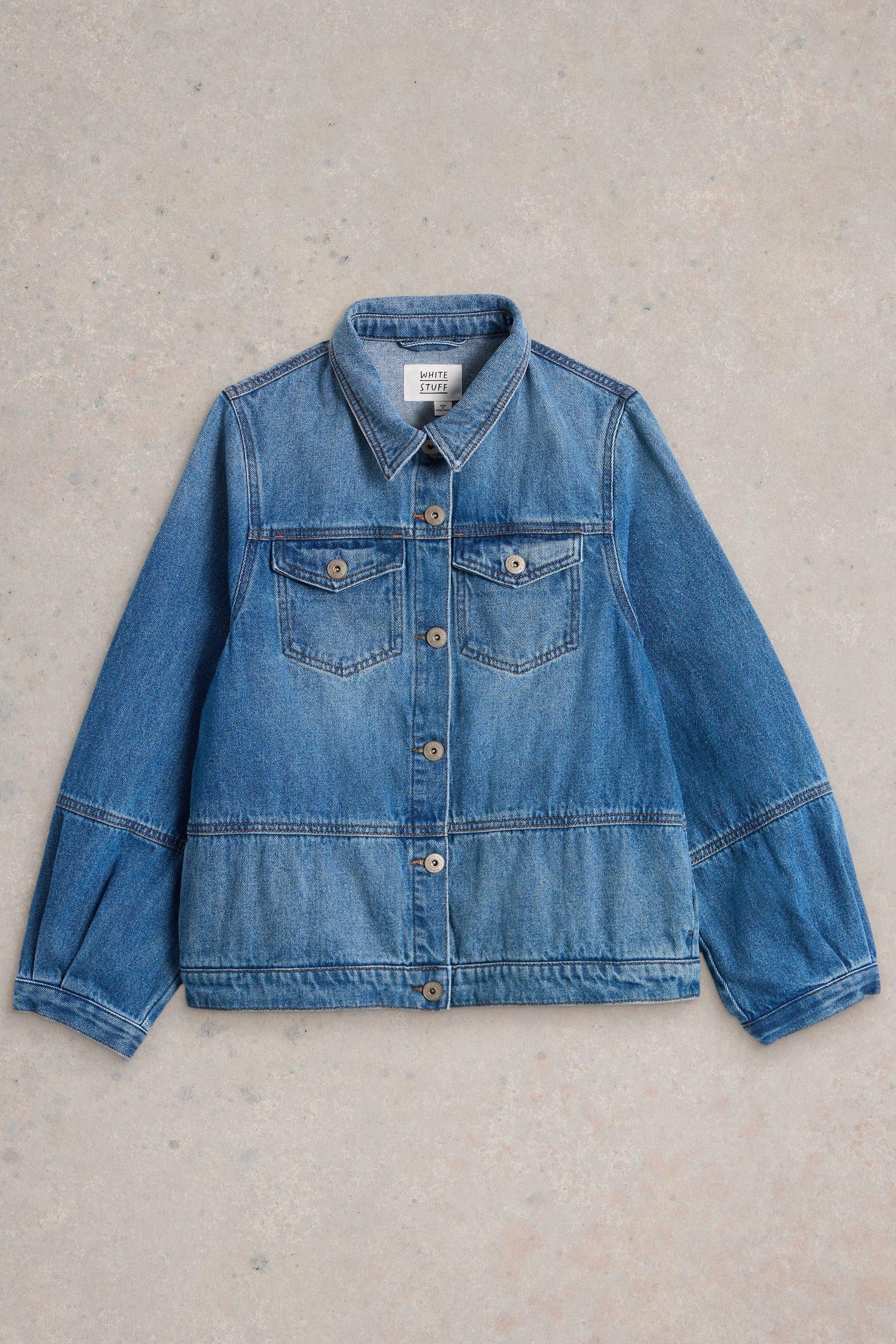 CAMILLE DENIM JACKET MID DENIM 3