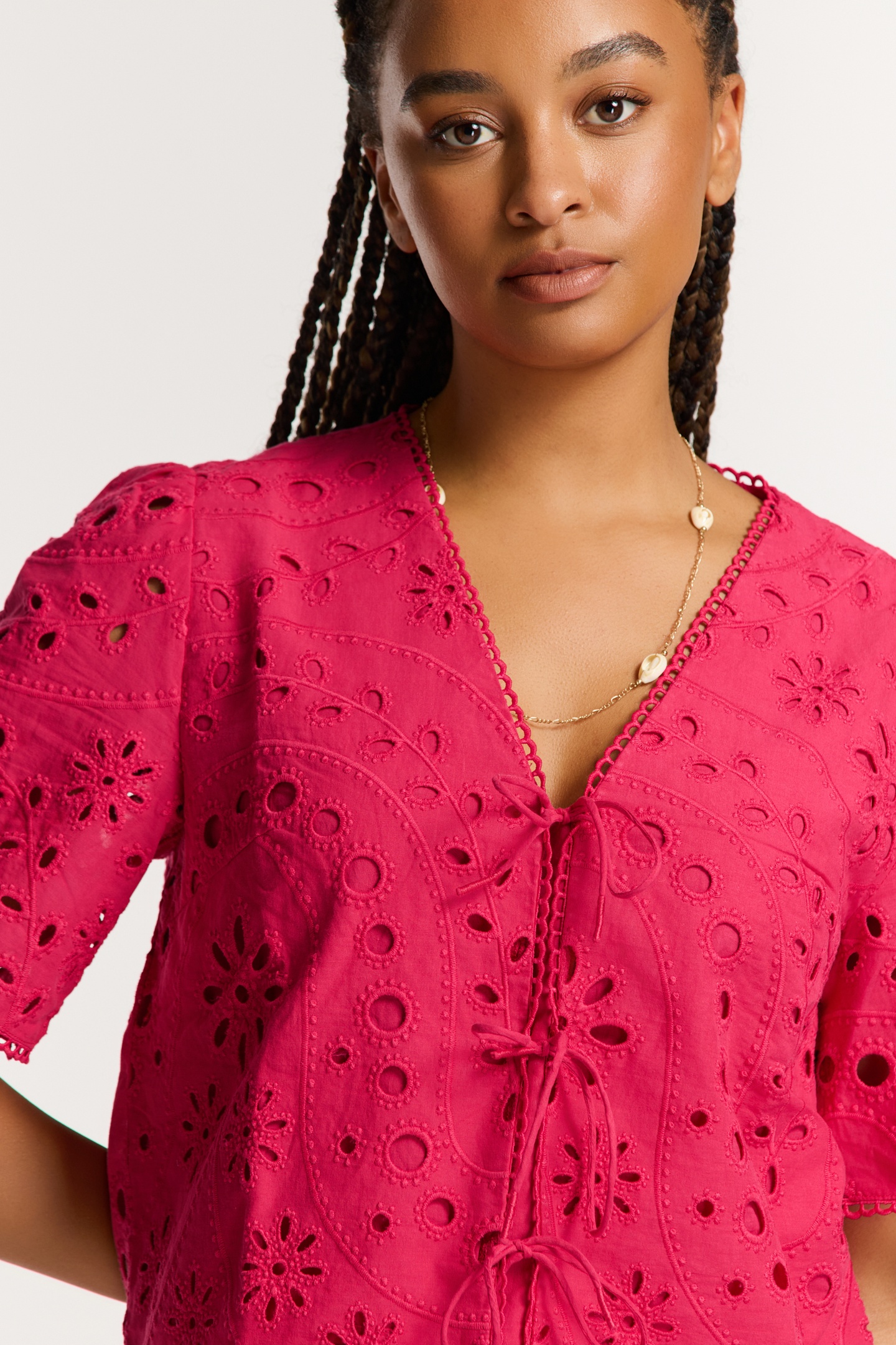 IMKE TOP PAISLEY BRODERIE RED PAISLEY BRODERIE 9