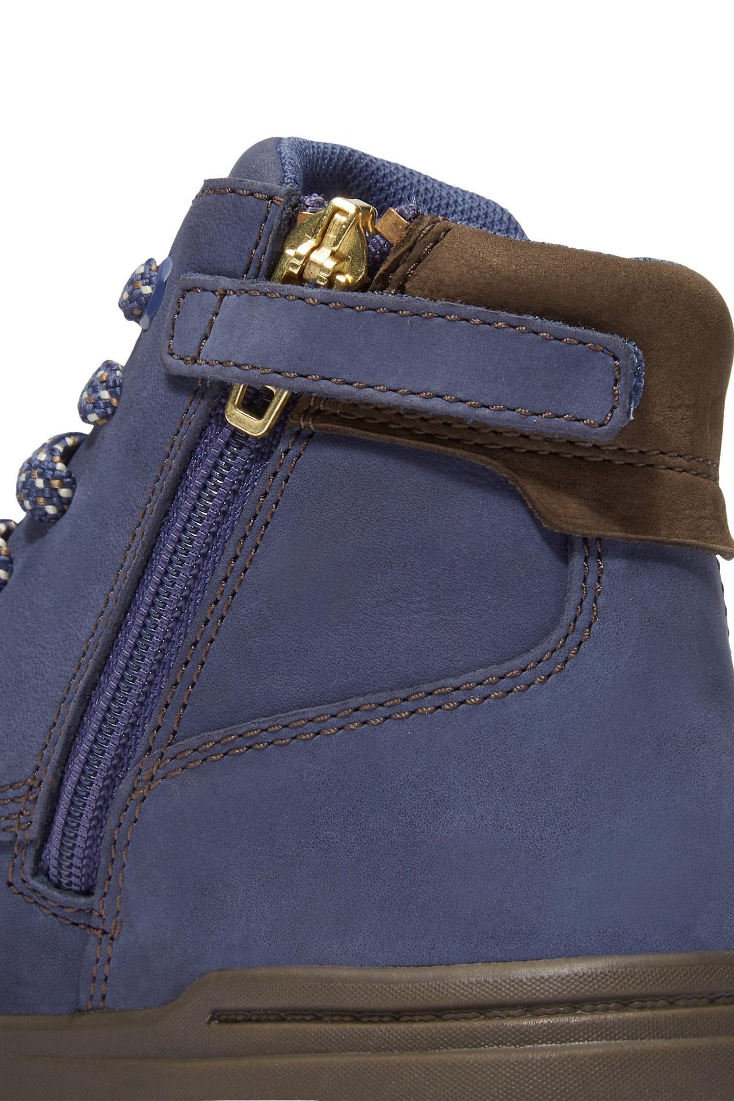 UNISEX SENECA BAY MID LACE UP WITH ZIP SNEAKER DARK BLUE NUB 9