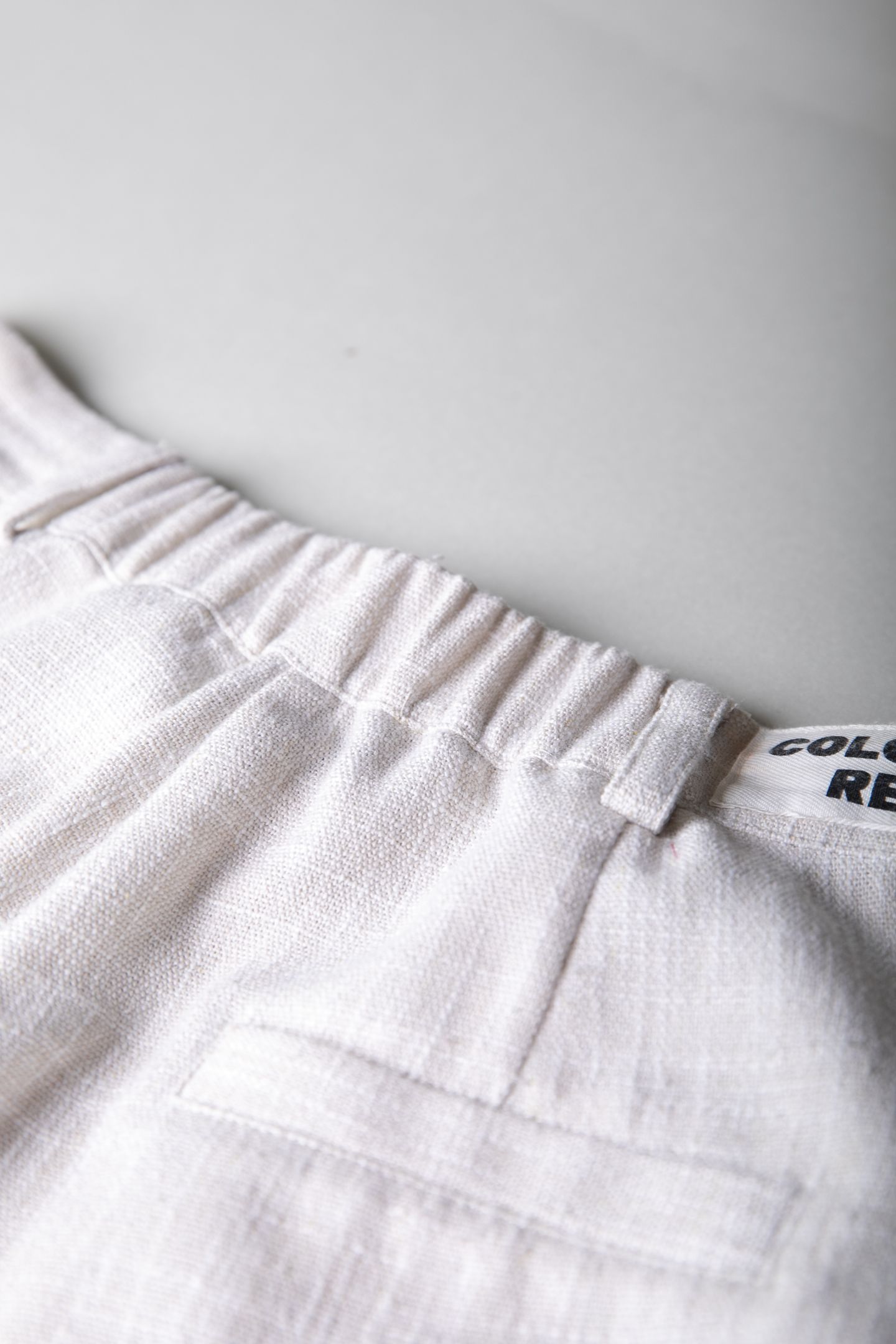 RUS STRUCTURE PINTUCK STRAIGHT PANTS BEIGE 7