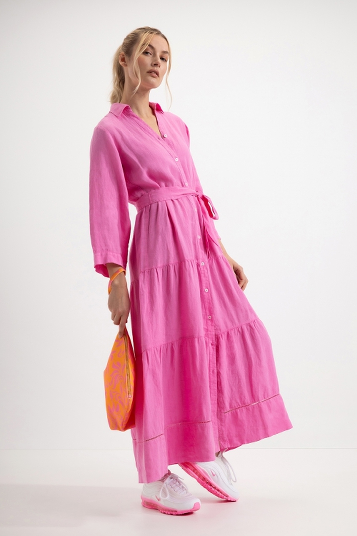 TOILET BAG XXL LIGHT ORANGE PRINT 1