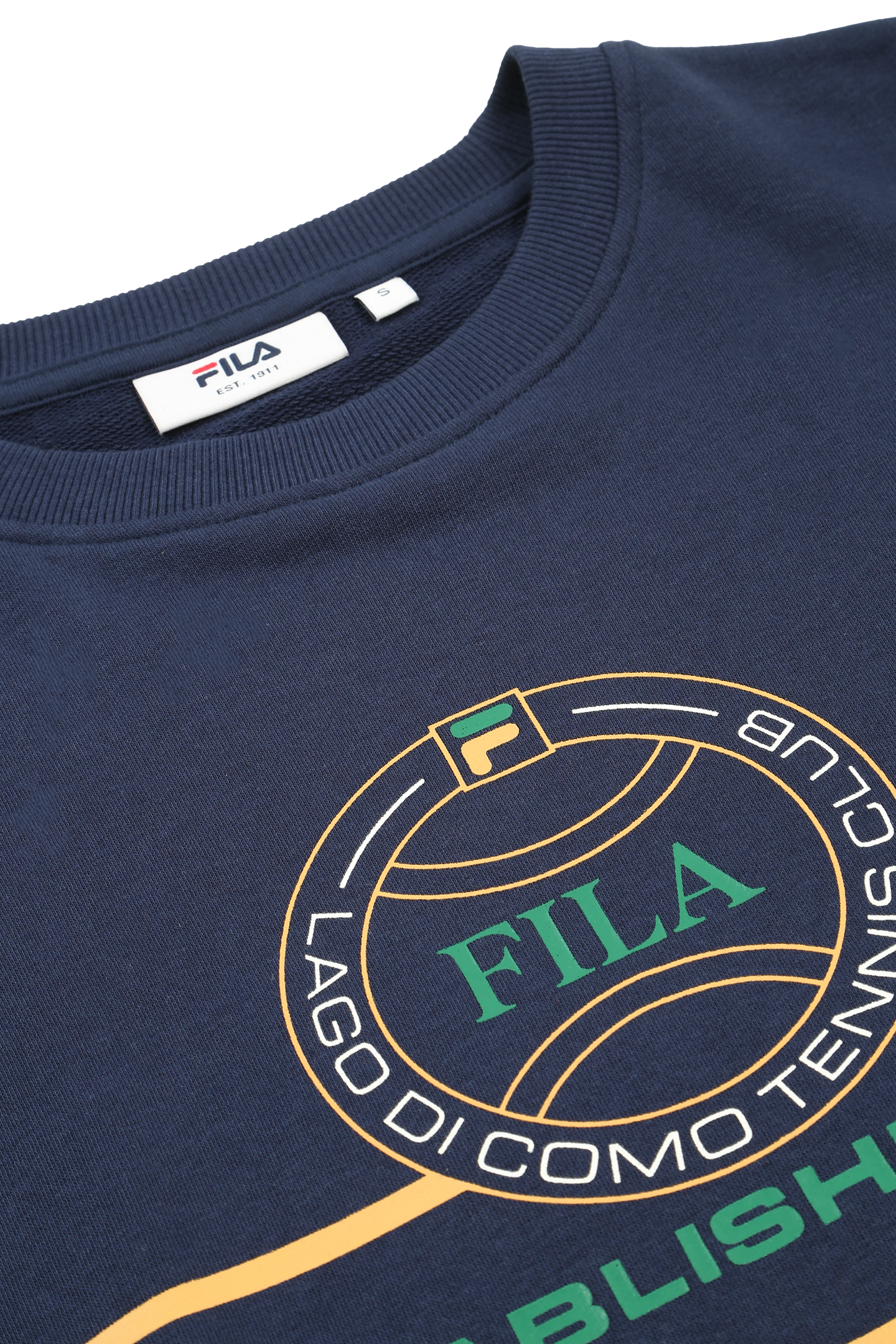 PARELLA RELAXED GRAPHIC CREWNECK SWEATSHIRT BLACK IRIS 7