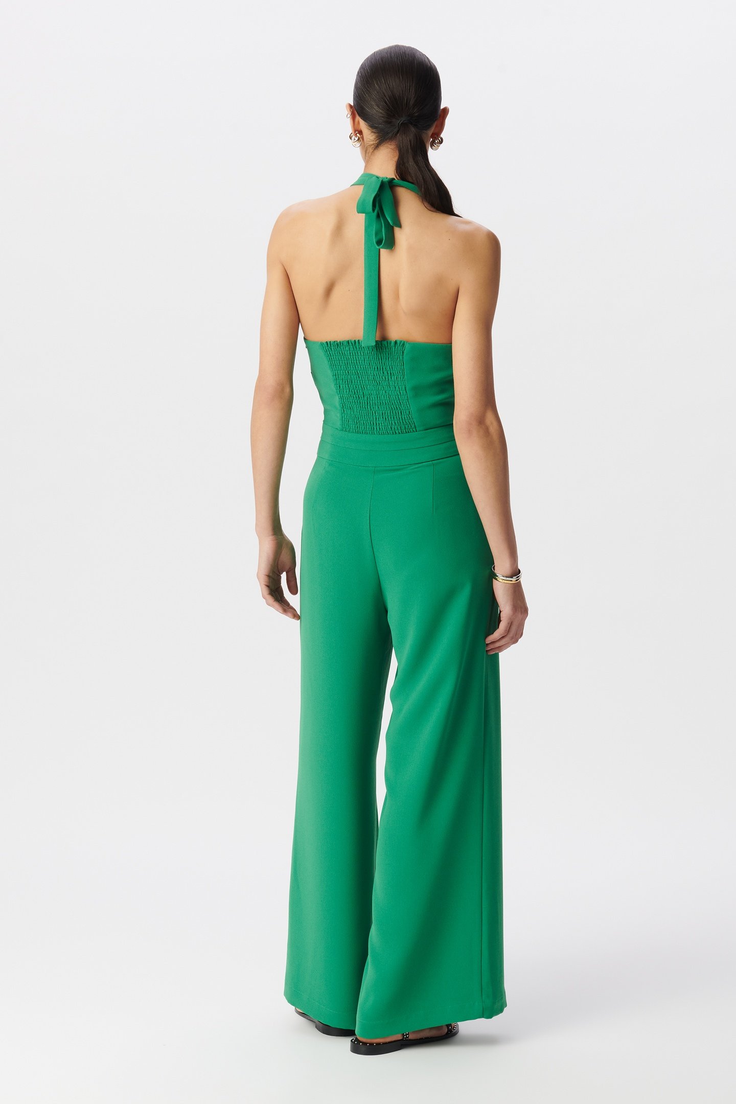 GREEN BACKLESS JUMPSUIT 3