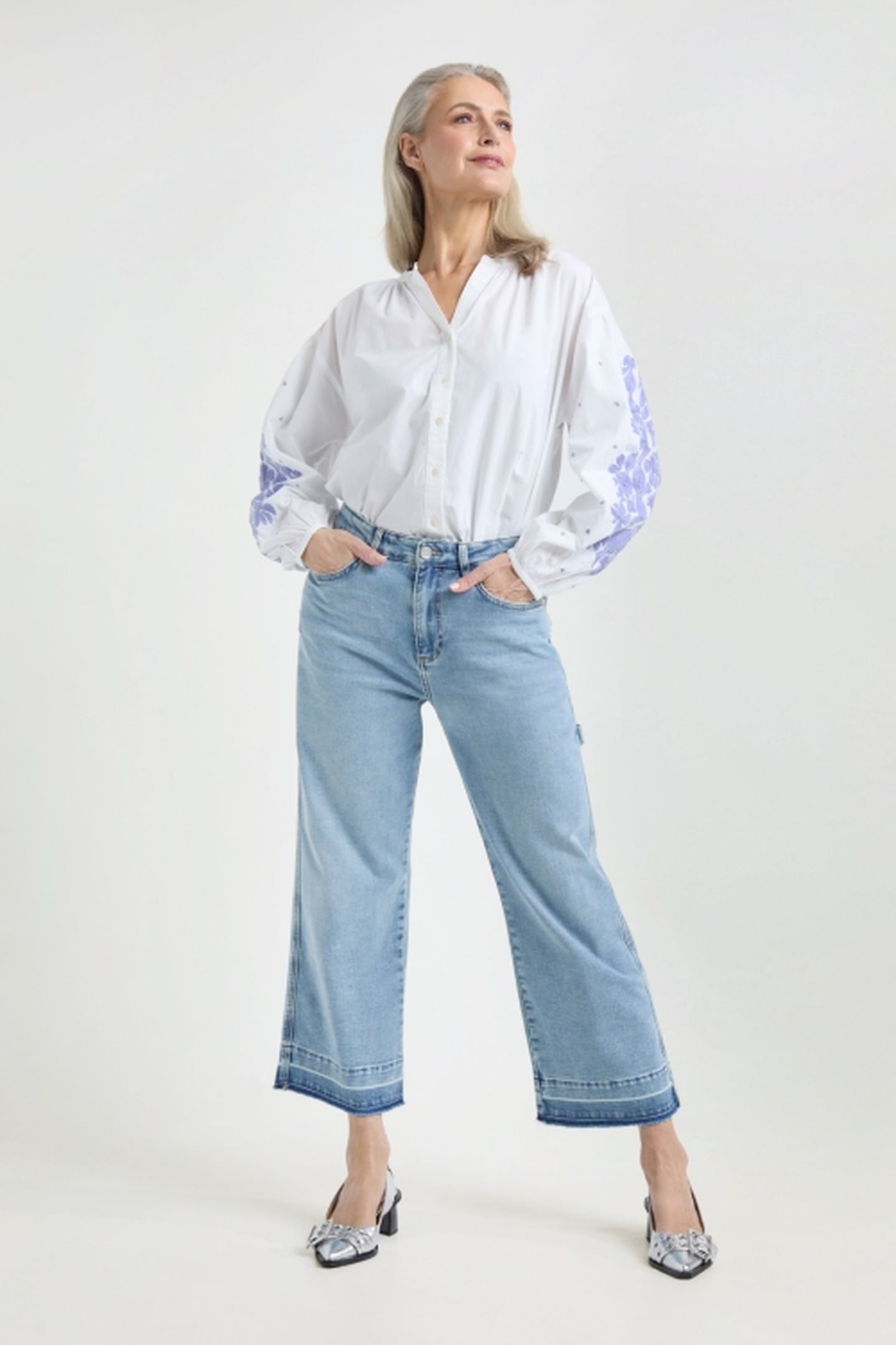 JET BLOUSE LAVENDER PRINT 2