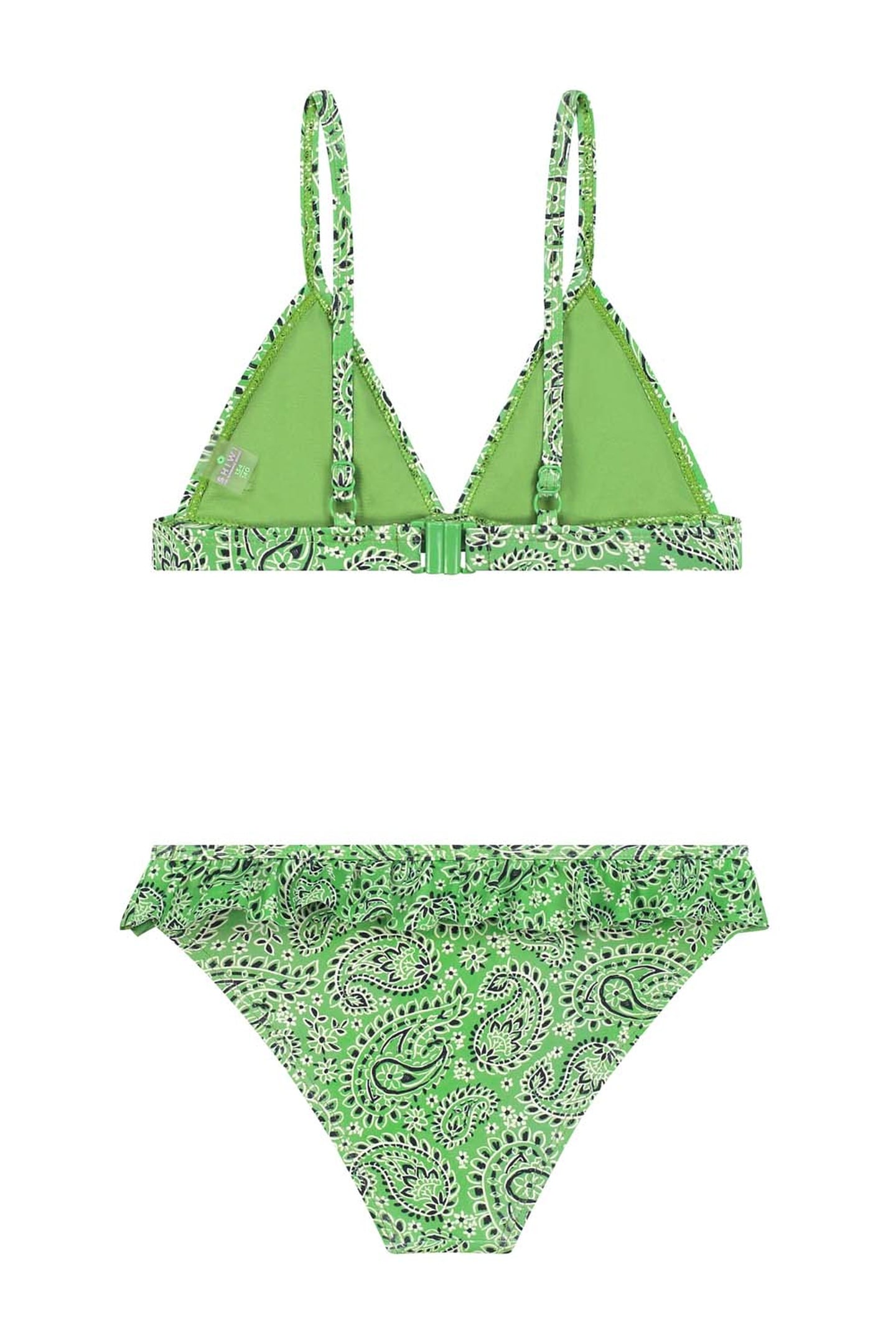 GIRLS BLAKE BIKINI SET POOLSIDE PAISLEY KELLY GREEN 2