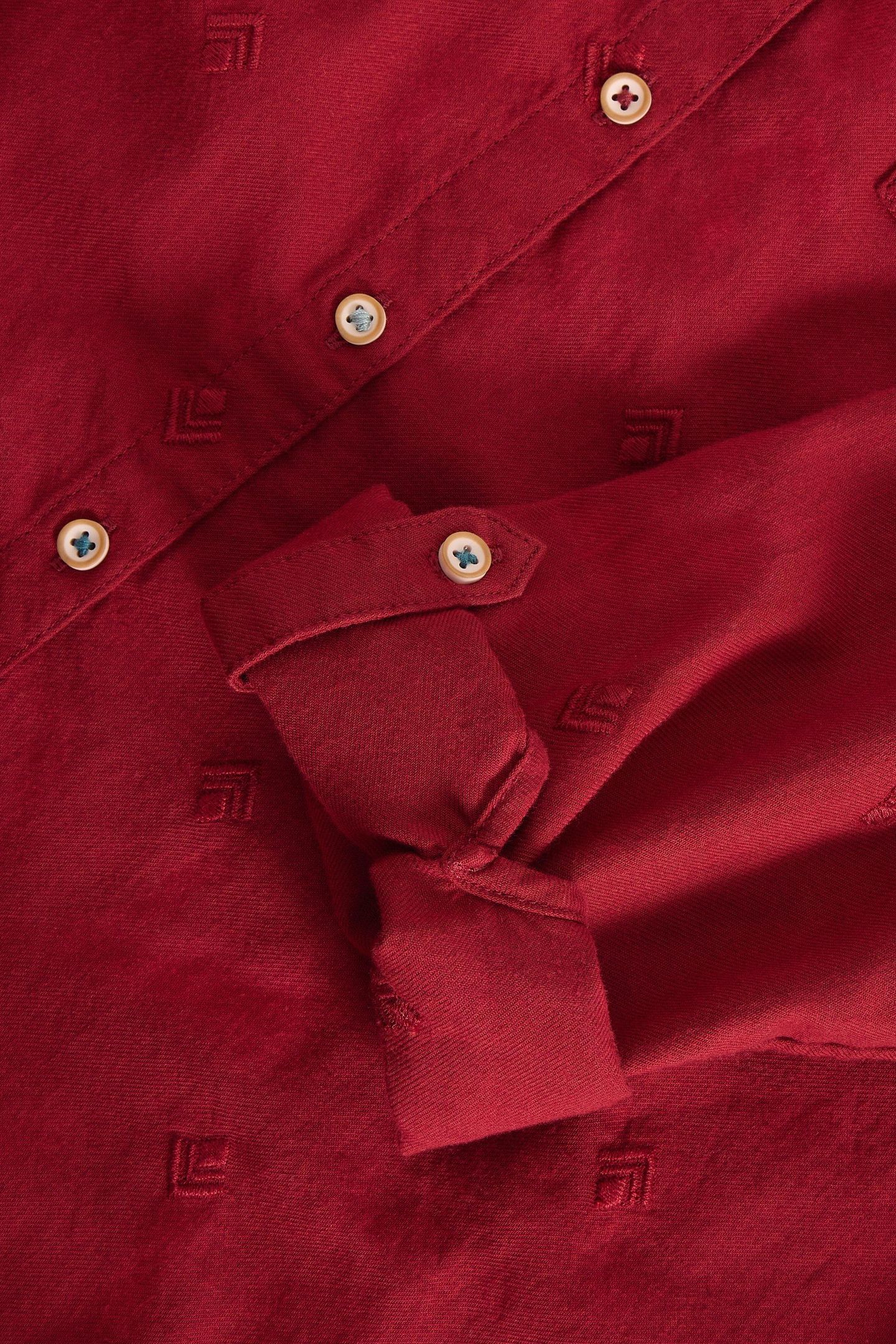 SOPHIE ORGANIC COTTON SHIRT MID RED 4