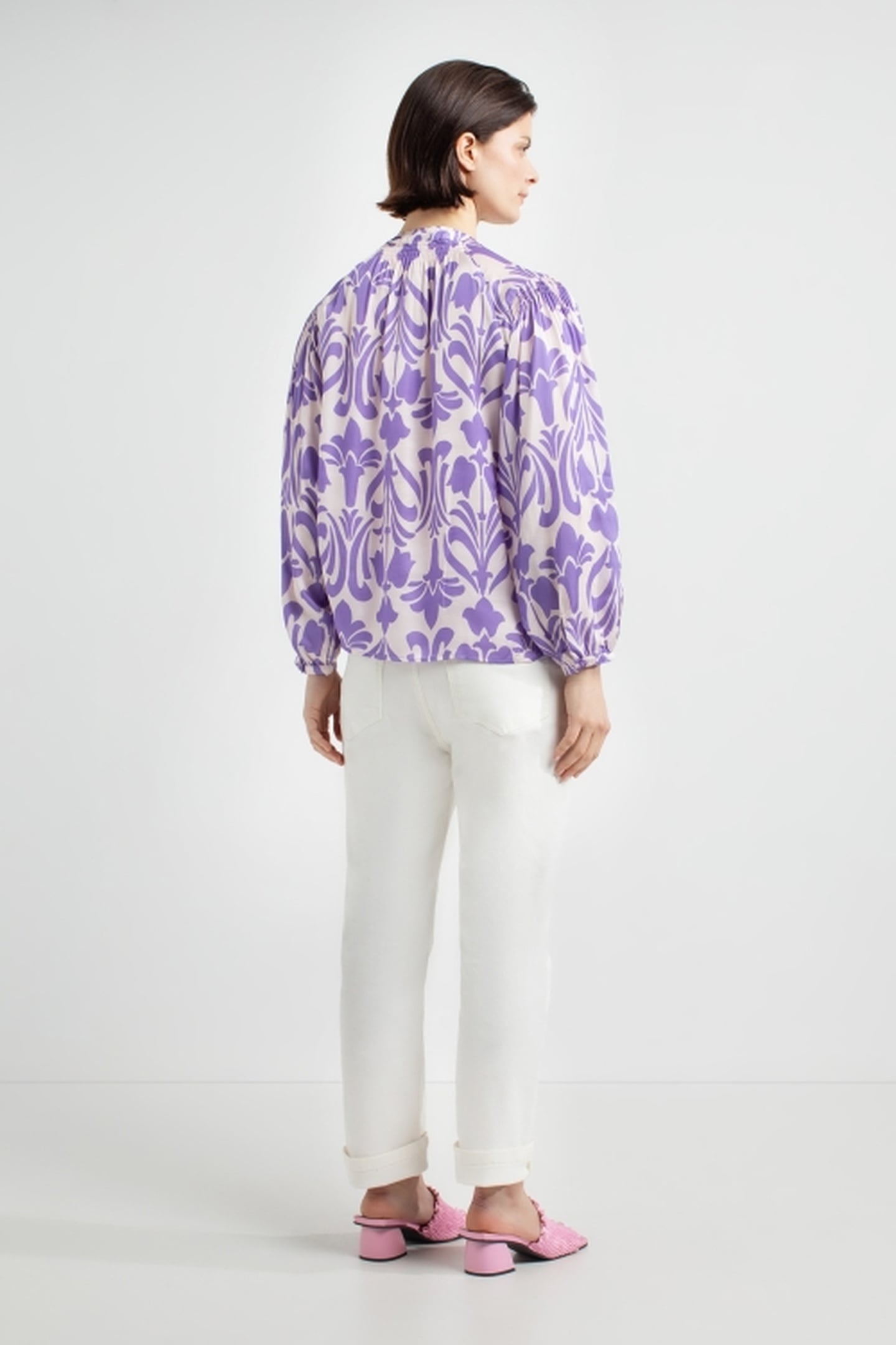 JILLIAN BLOUSE PURPLE PRINT 3