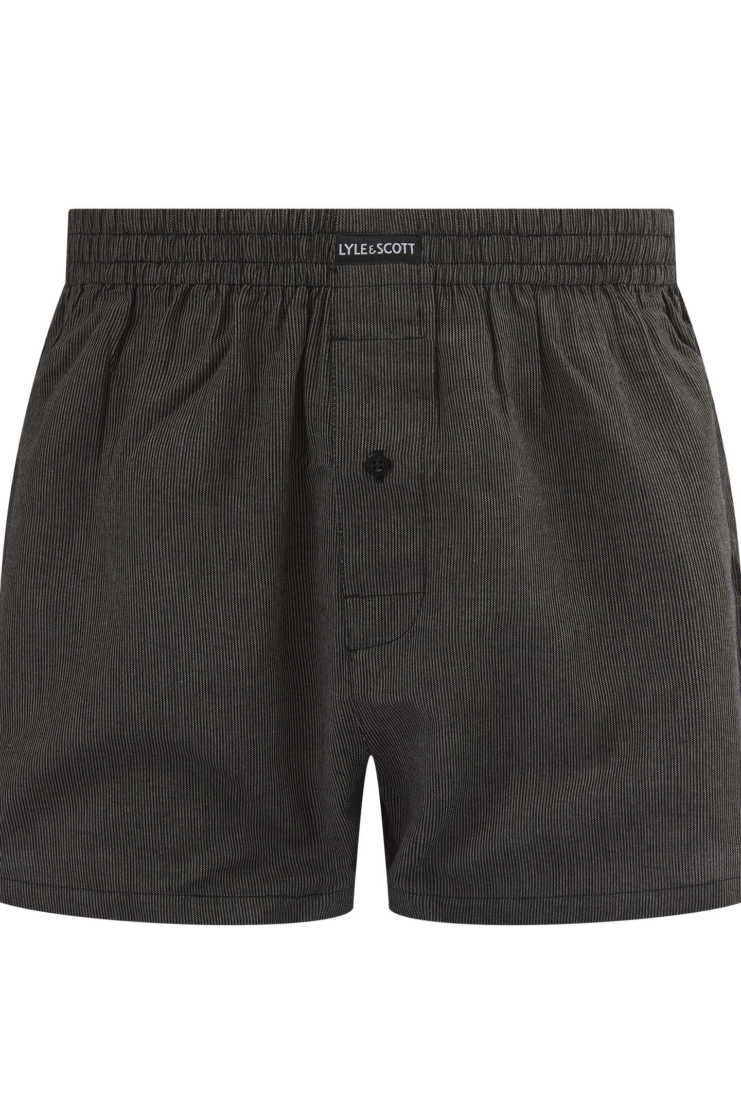 ROBINSON 3 PACK COTTON BOXER SHORTS CHECK/BLACK/STRIPE 3