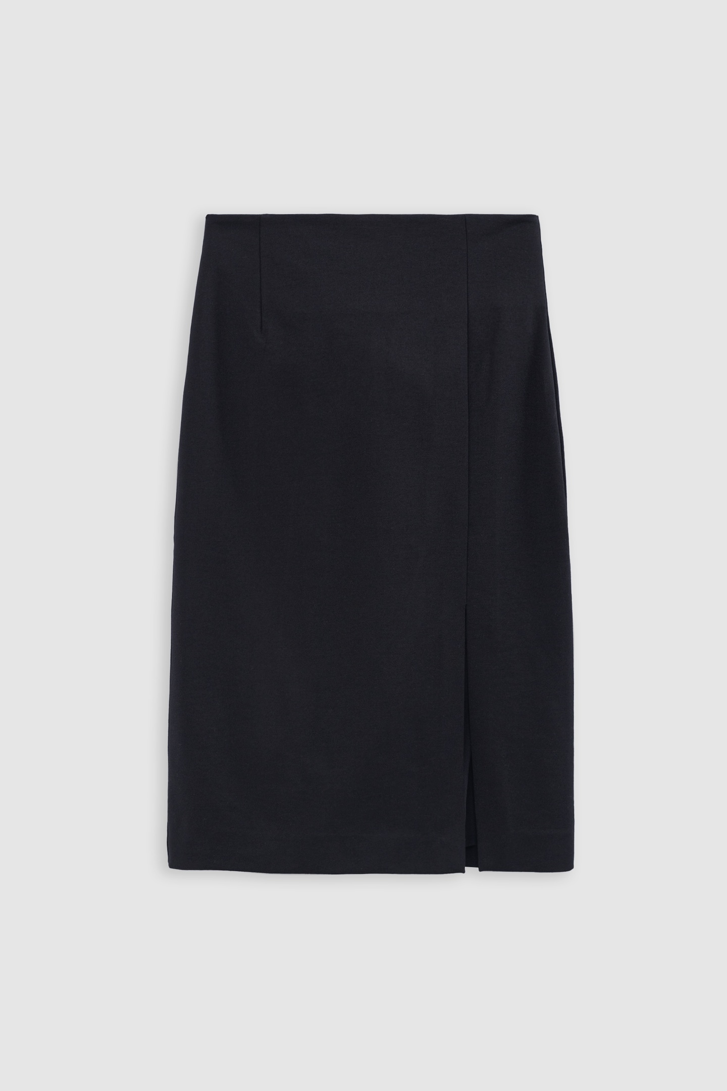 BLACK MILANO KNIT SPLIT PENCIL SKIRT 5