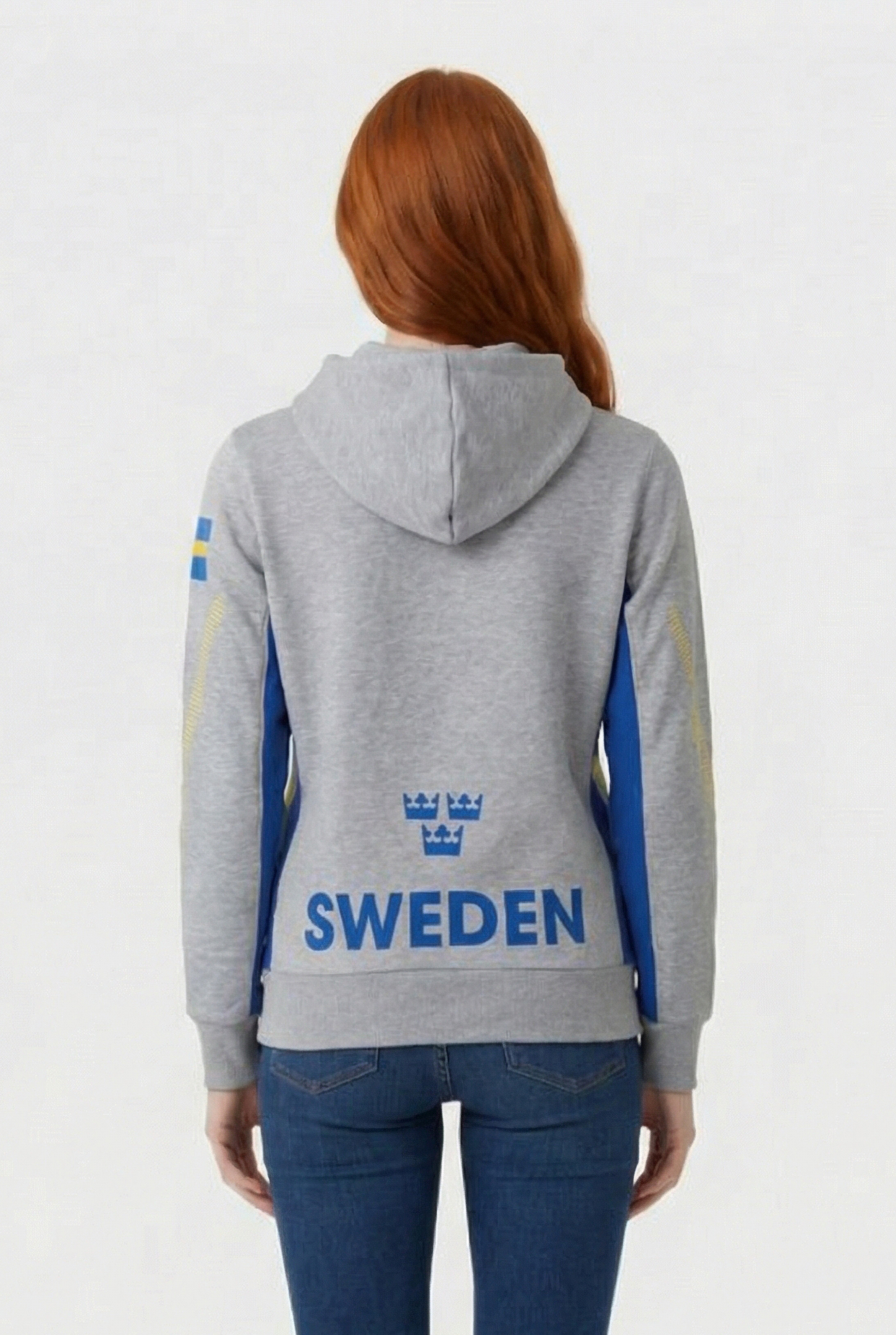 UNISEX SWEDEN HOODIE MEDIUM GREY MELANGE ROYAL 3