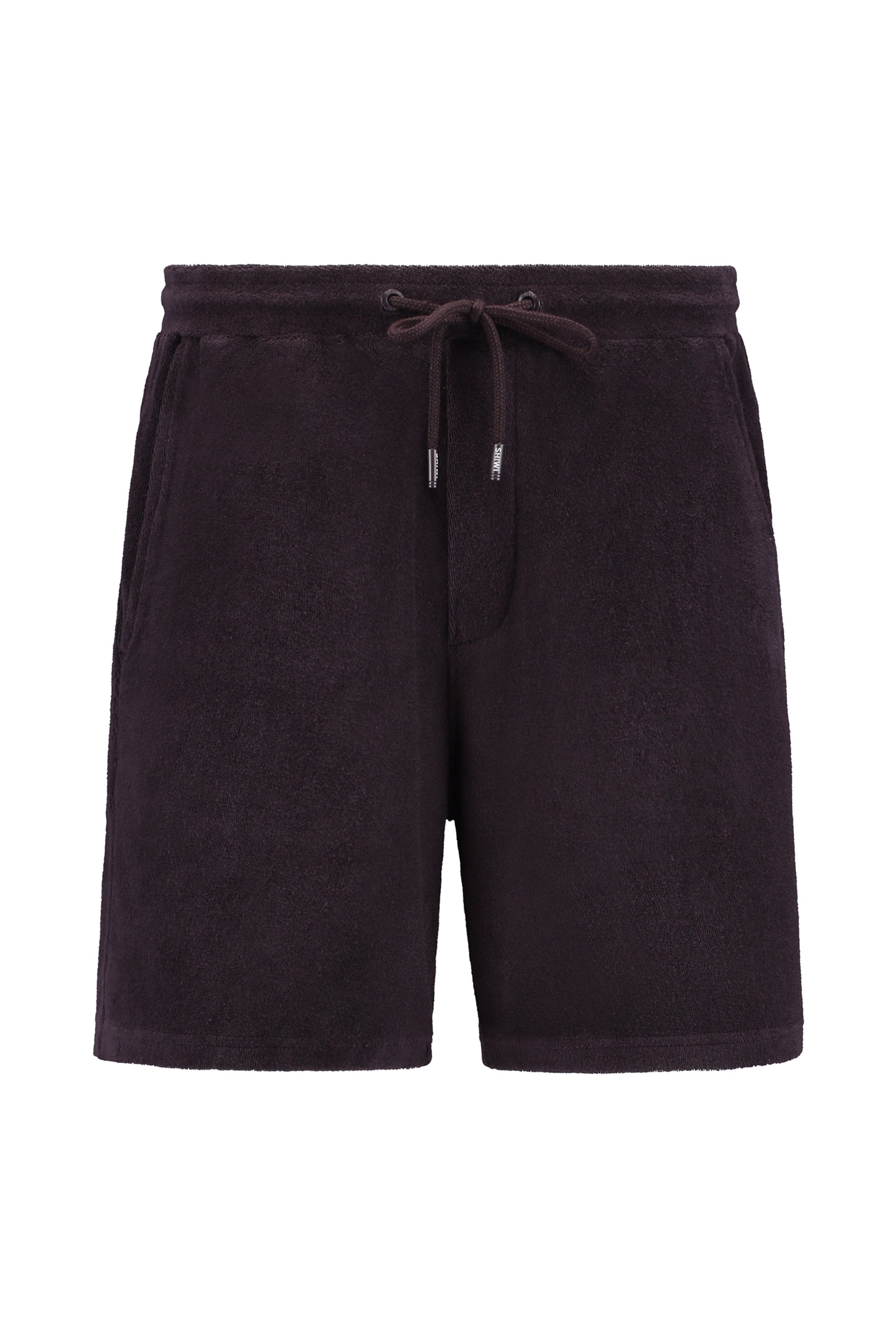 EVAN TOWELING SHORTS SOLID PURPLE ROCK 8