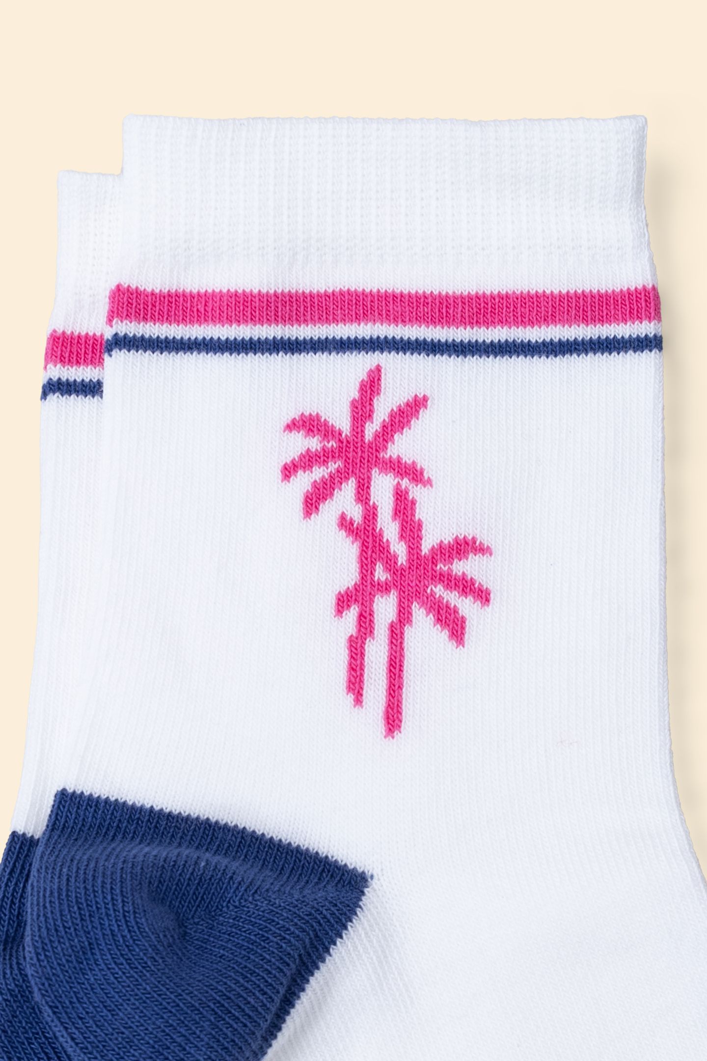 WHITE, BLUE, AND PINK SOCKS INDIGO 4