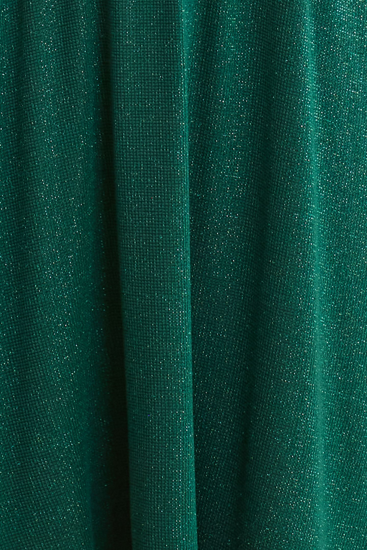 GREEN LUREX WAFFLE KNIT DRESS GREEN 7