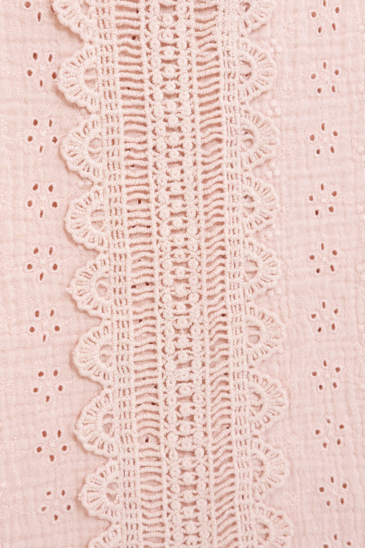 PINK TOP WITH BRODERIE ANGLAISE AND LACE PINK 8