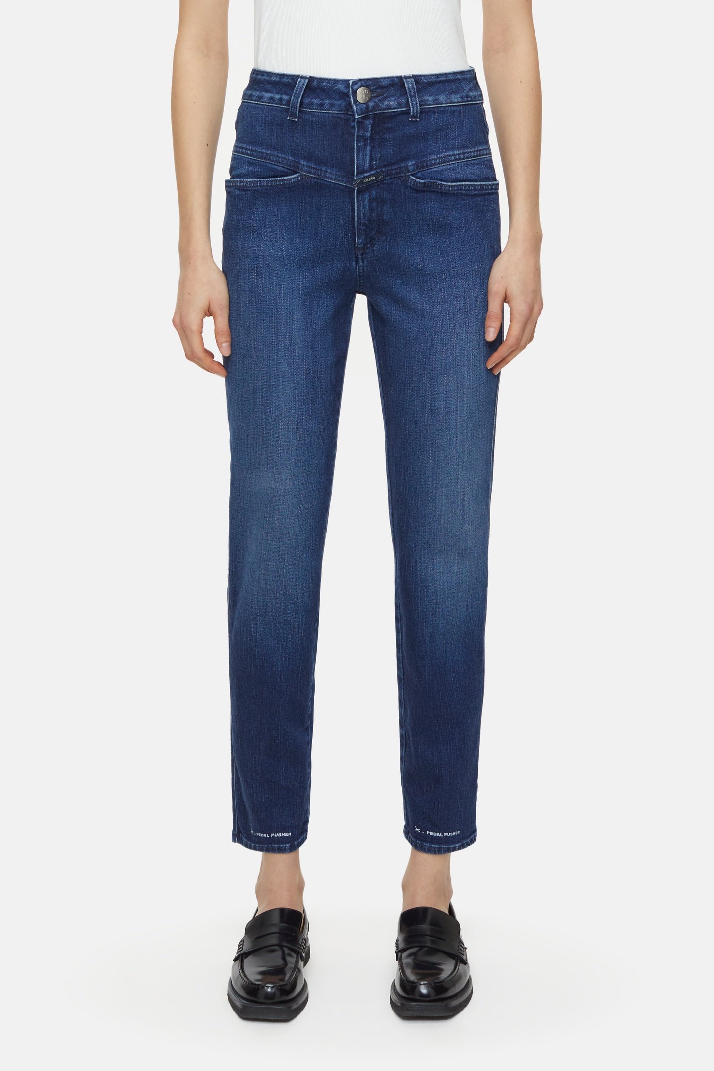 PEDAL PUSHER JEANS DARK BLUE 4