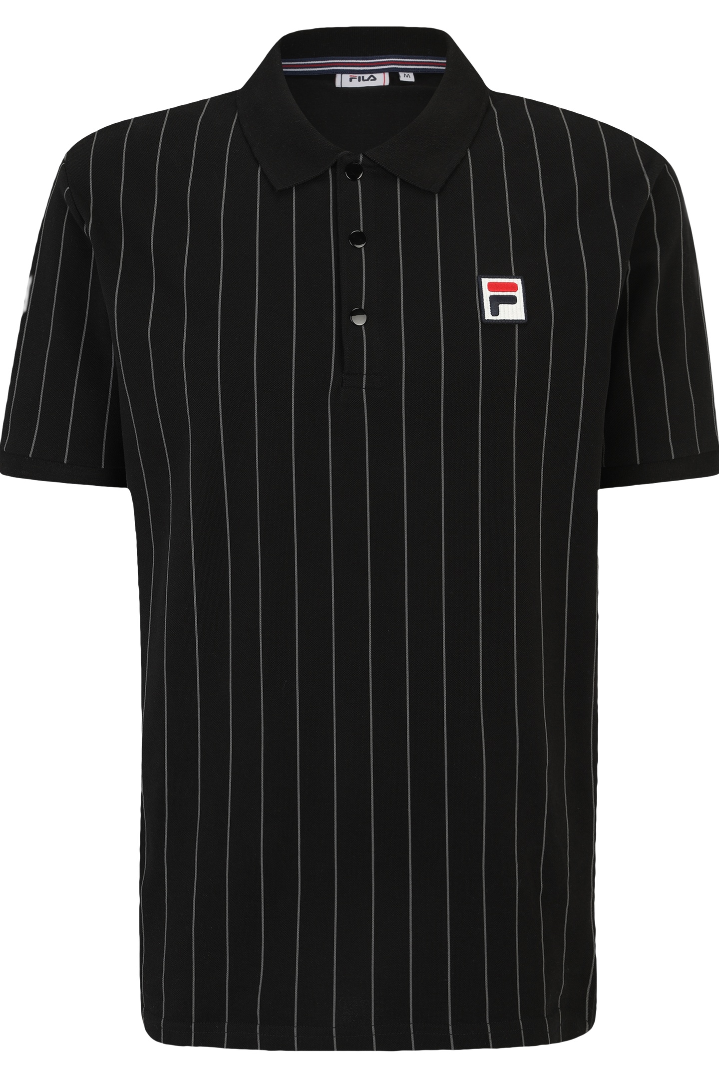 LINTER STRIPED POLO SHIRT BLACK/IRON GATE STRIPED 4