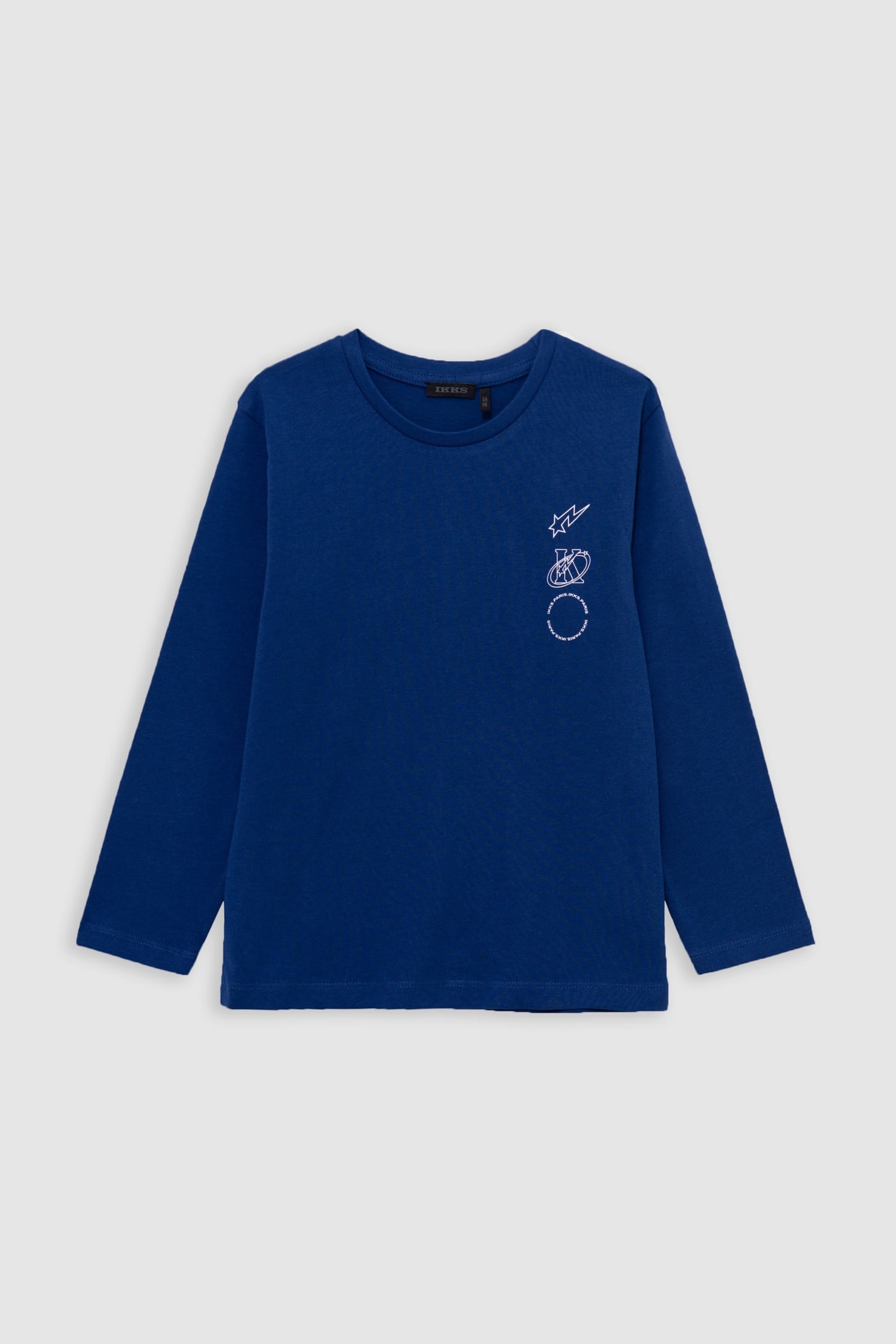 BOY'S BLUE ORGANIC COTTON T-SHIRT, K-COMET LOGO ON BACK 1