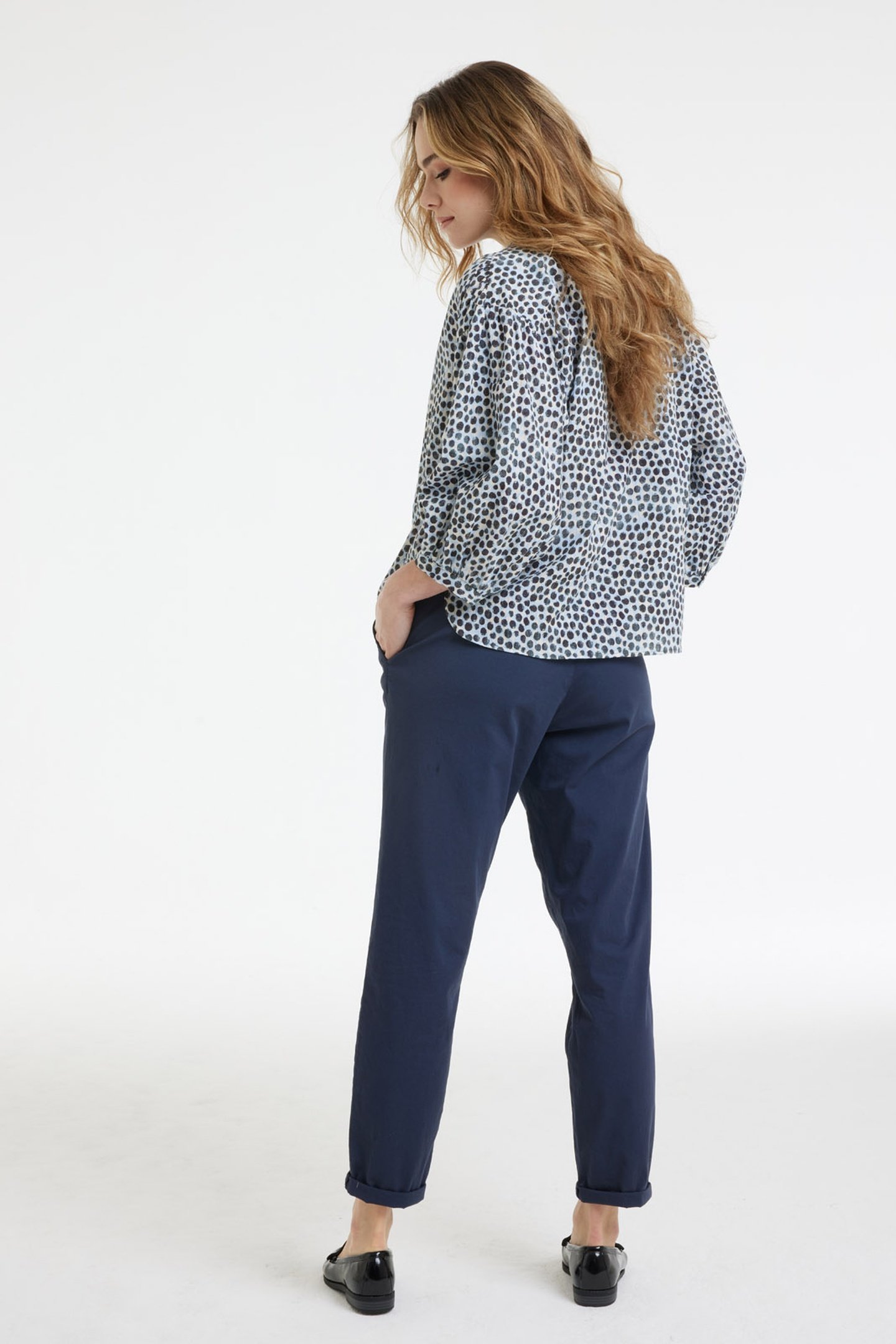 BLOUSE SENNA PAINTED DOT PRINT 3