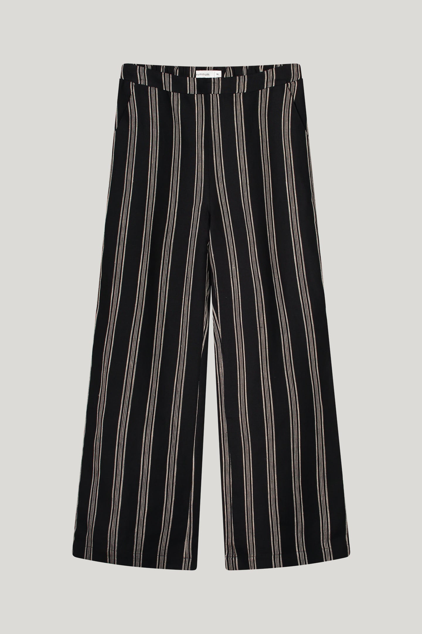 PANTS LINEN STRIPE BLACK 4