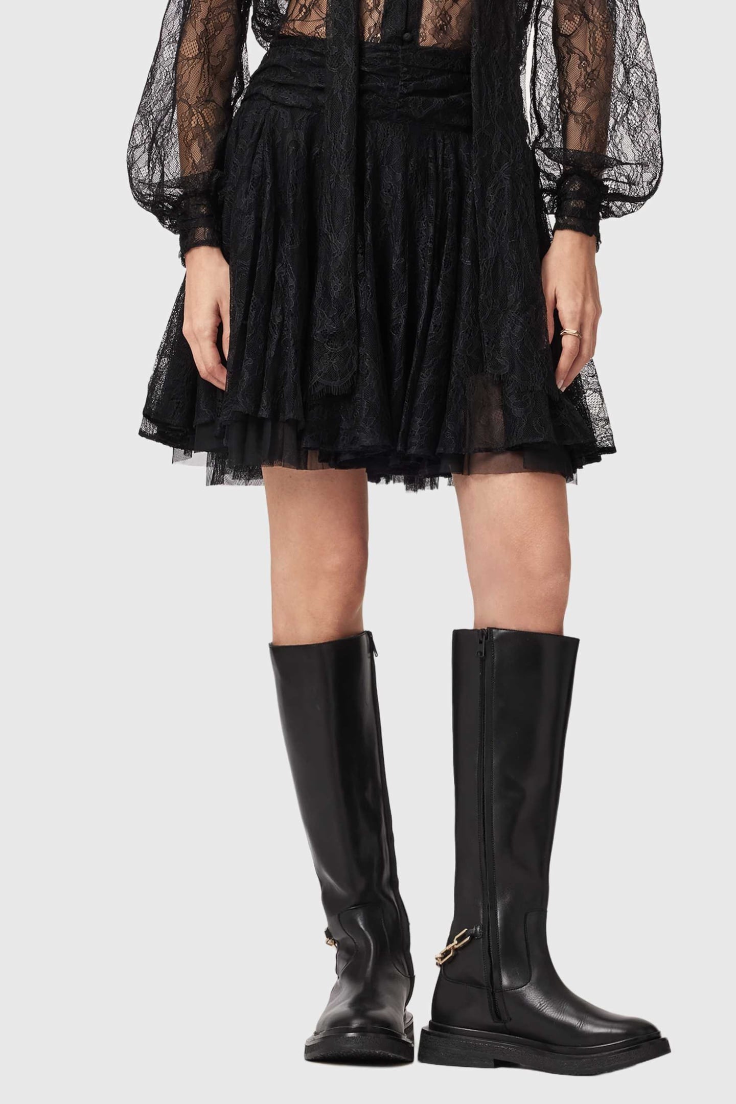 ATHENA LACE SKIRT BLACK 1