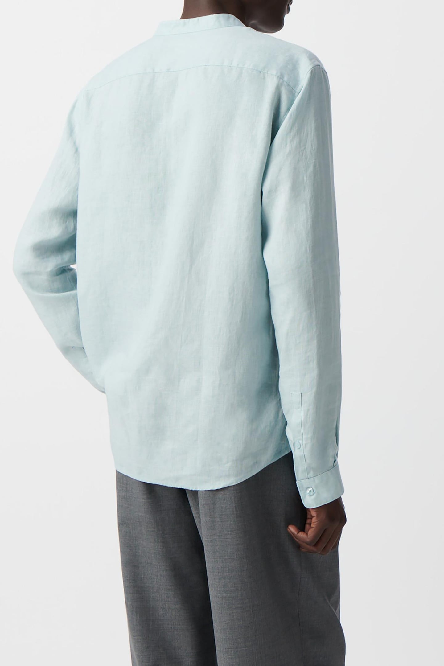 HORIZON LINEN REGULAR SHIRT WITH MANDARIN COLLAR 2