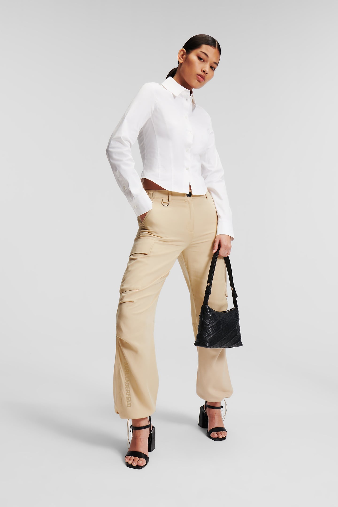 BEIGE SOFT CARGO PANT 2