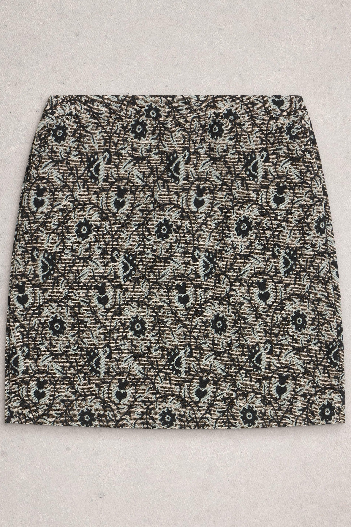 CORAL JACQUARD SKIRT GREY MULTI 3