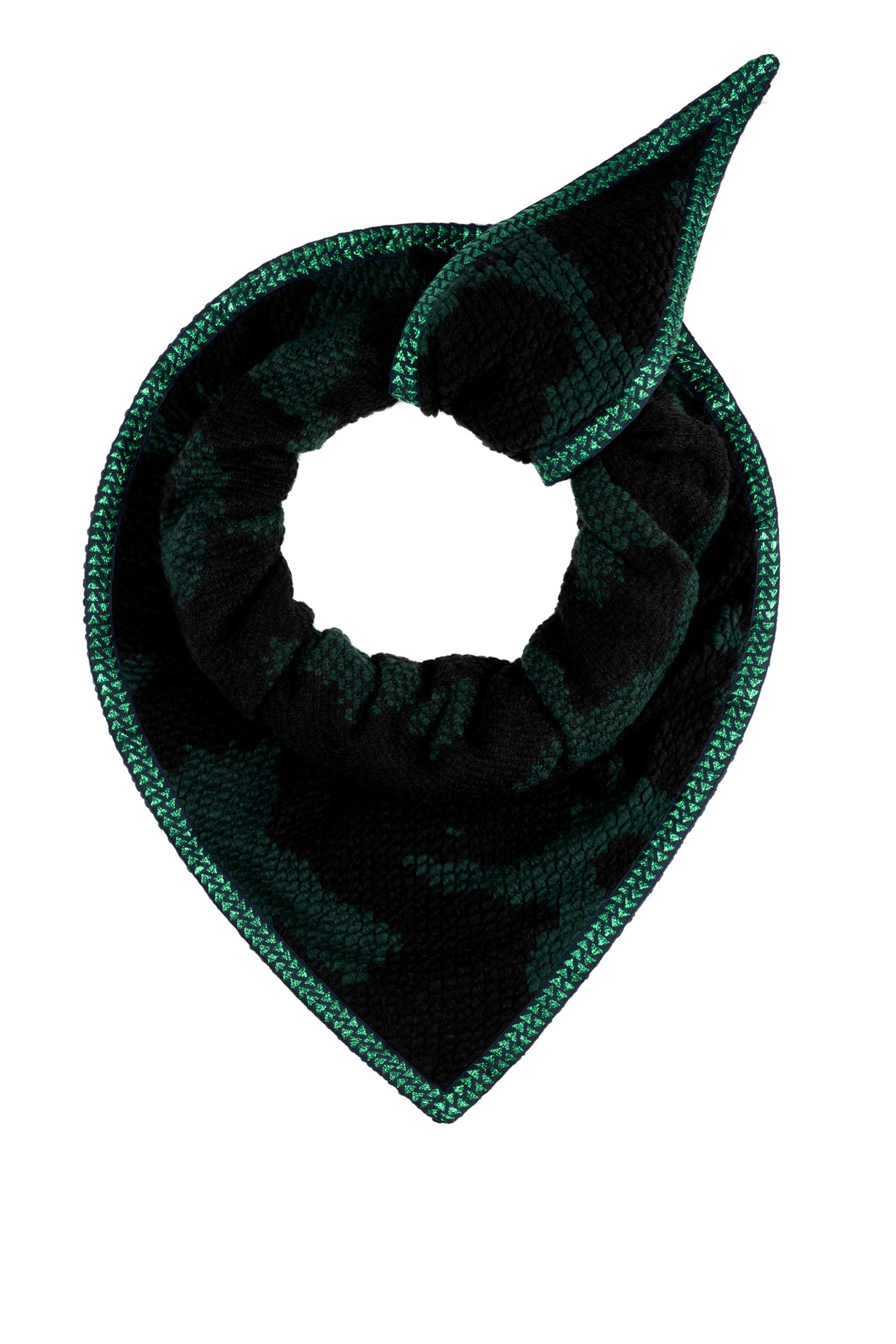 SHAWL - CAMO GREEN BLACK 2