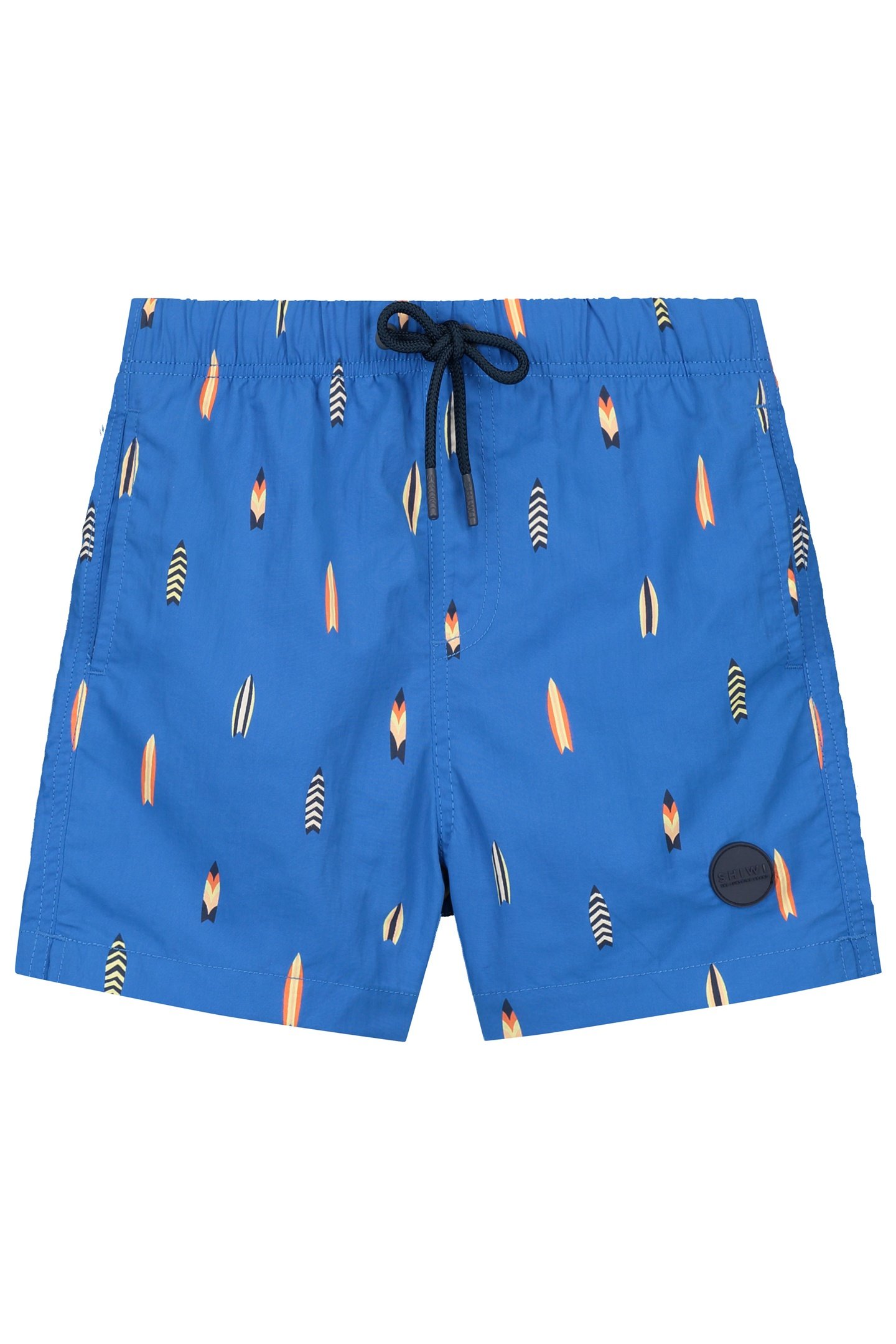 BOYS MILO QUICK DRY SWIM SHORTS 4 INCH SURFBOARDS BLUE KOBAL 1