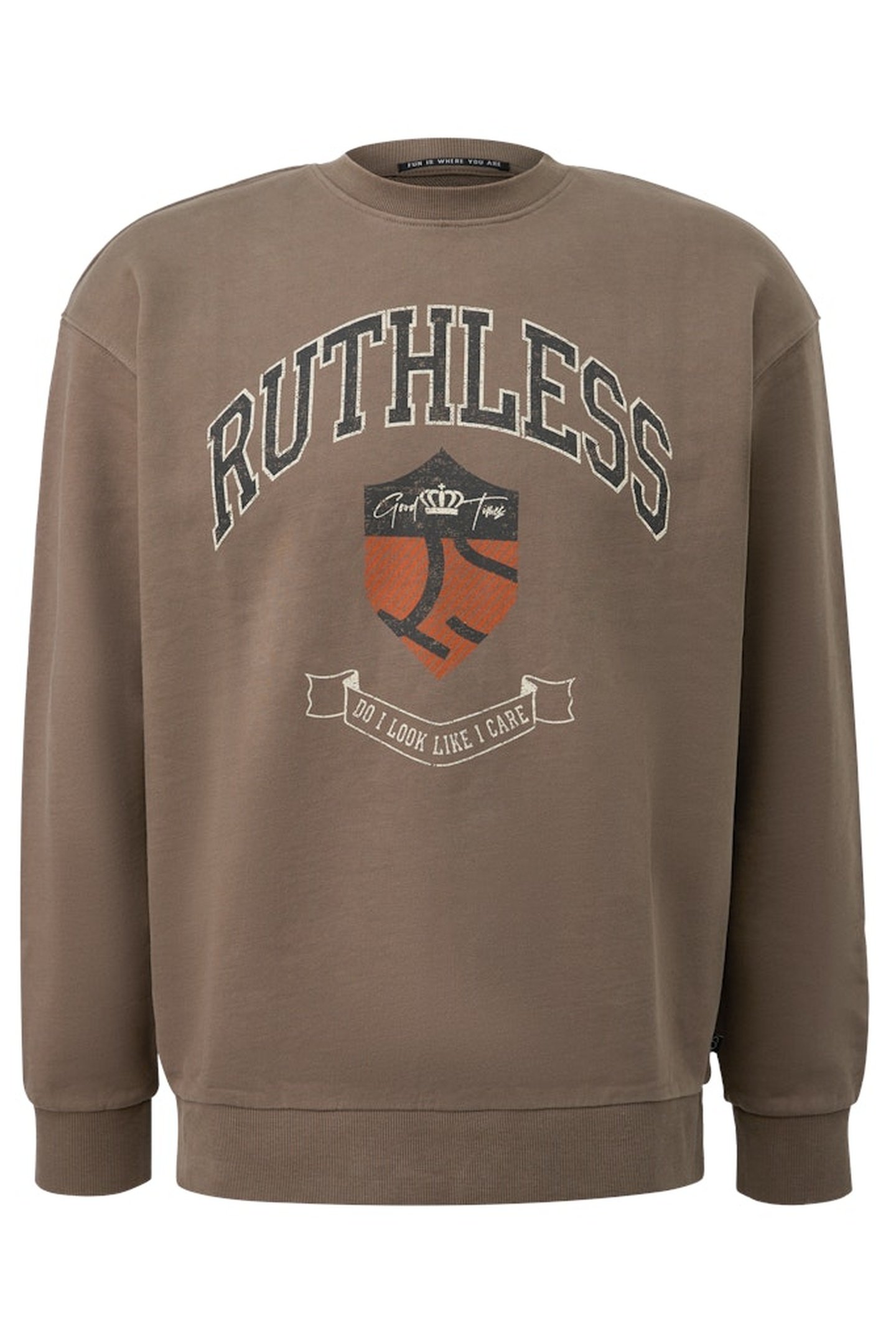 S.OLIVER-QS SWEATSHIRTS BROWN-DARK 4