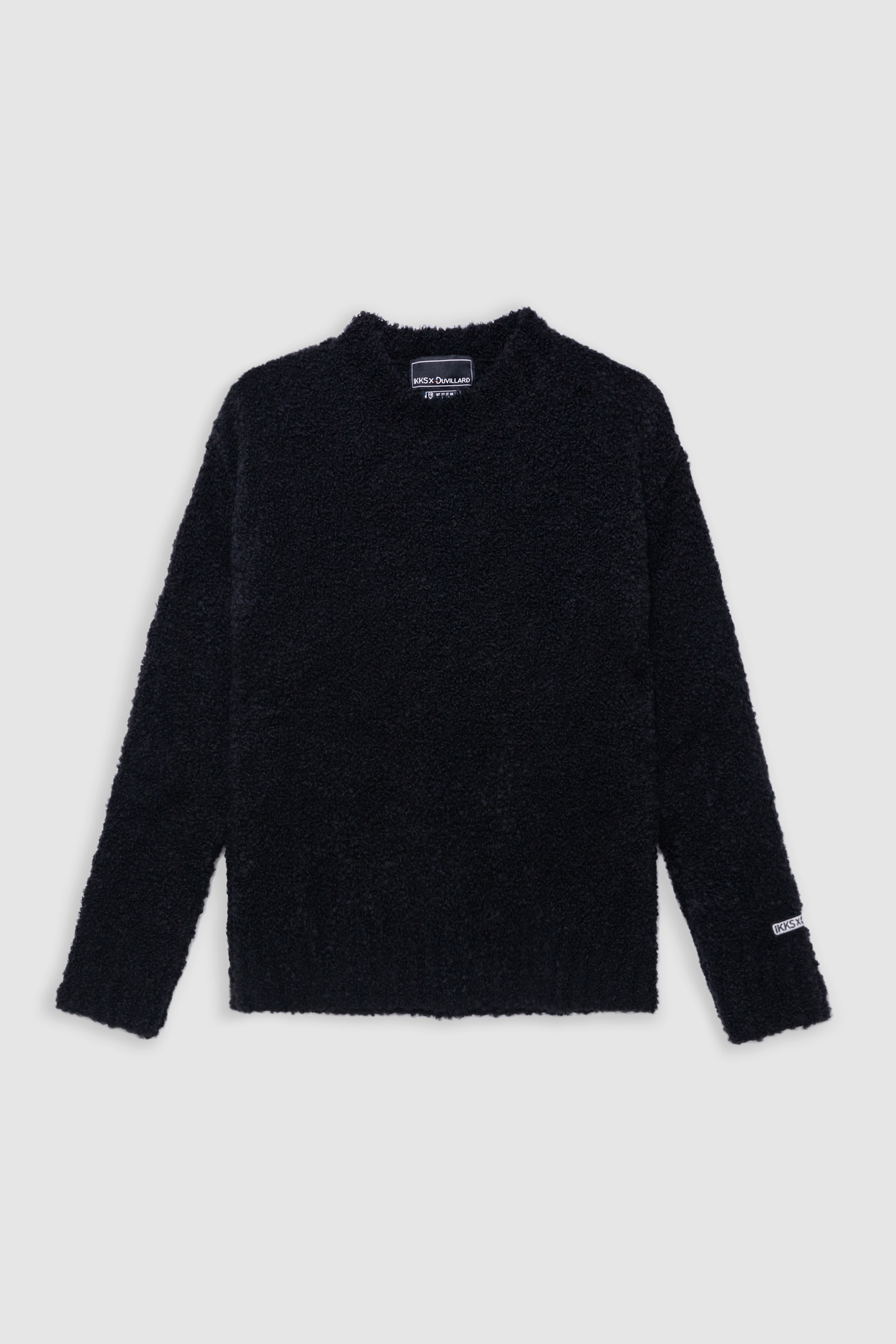 IKKS X DUVILLARD BLACK PATTERNED KNIT SWEATER 5