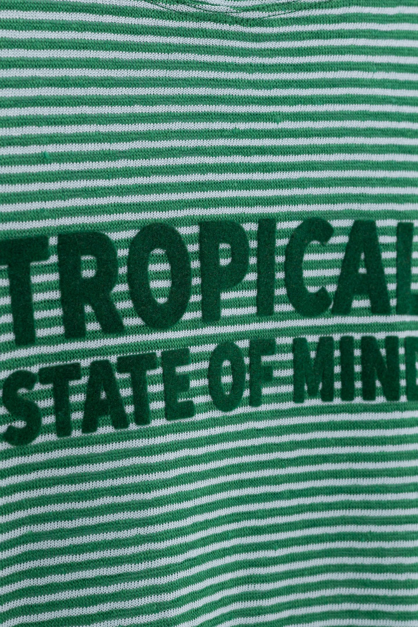 TEE-SHIRT SAILOR GREEN MESSAGE VELOUR 5