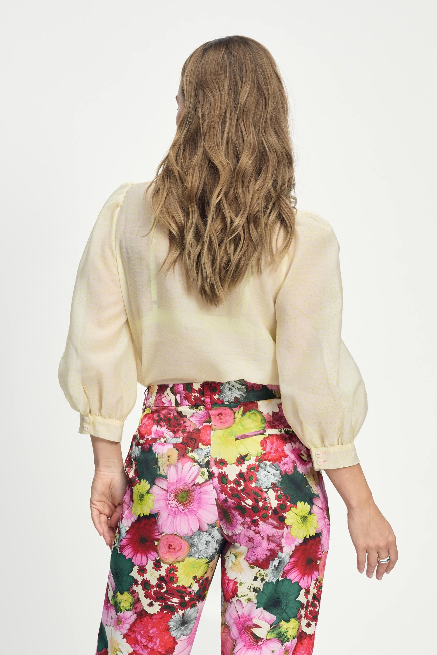 BLOUSE - LIME DOTS YELLOW 4