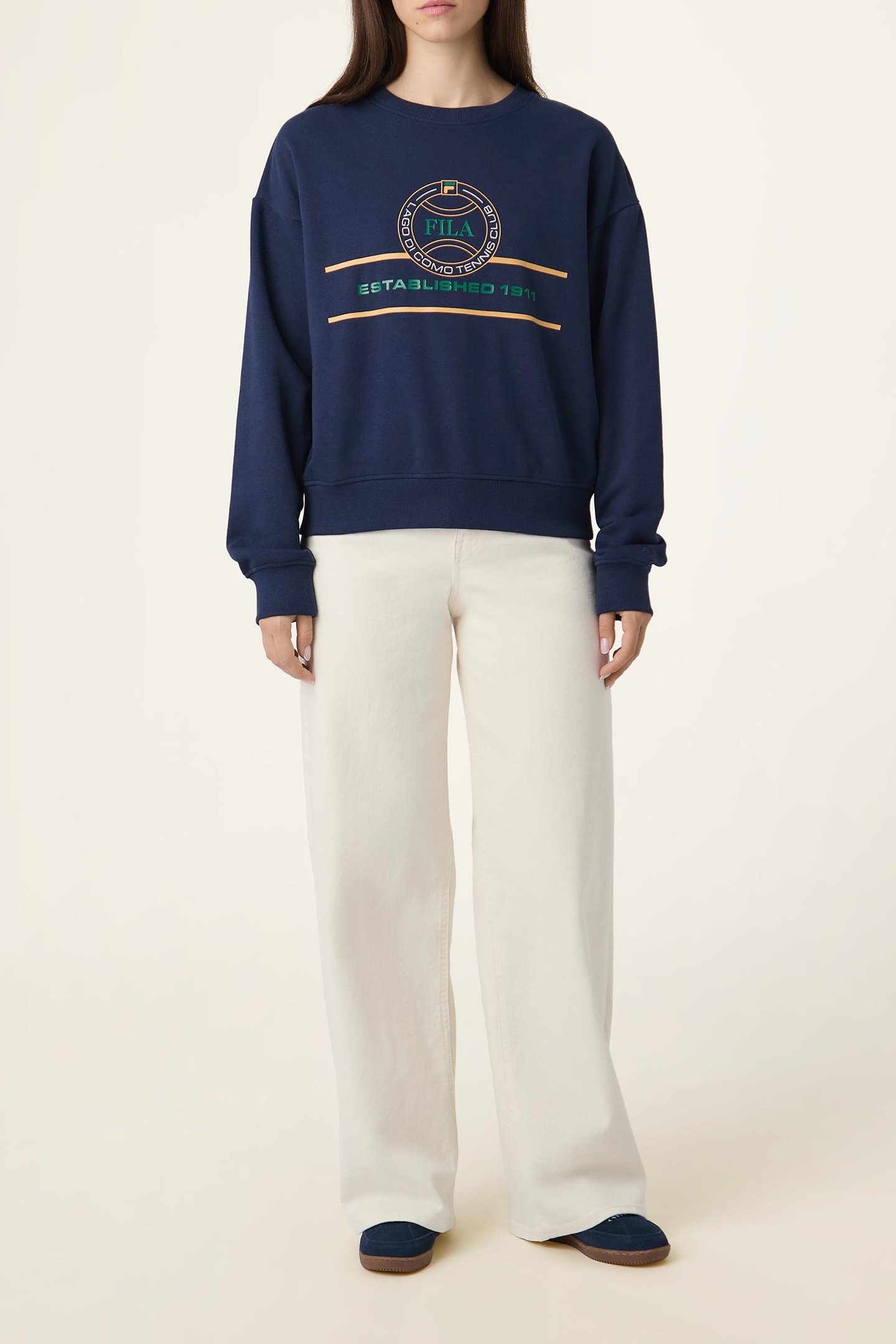 PARELLA RELAXED GRAPHIC CREWNECK SWEATSHIRT BLACK IRIS 2