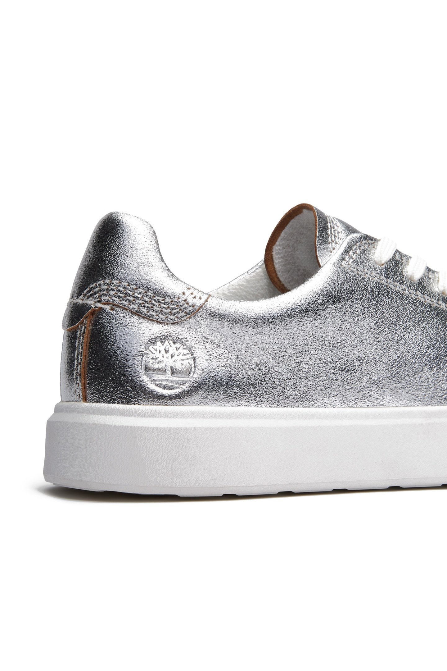 EMERSON STREET LOW LACE UP SNEAKER SILVER METALLIC 9