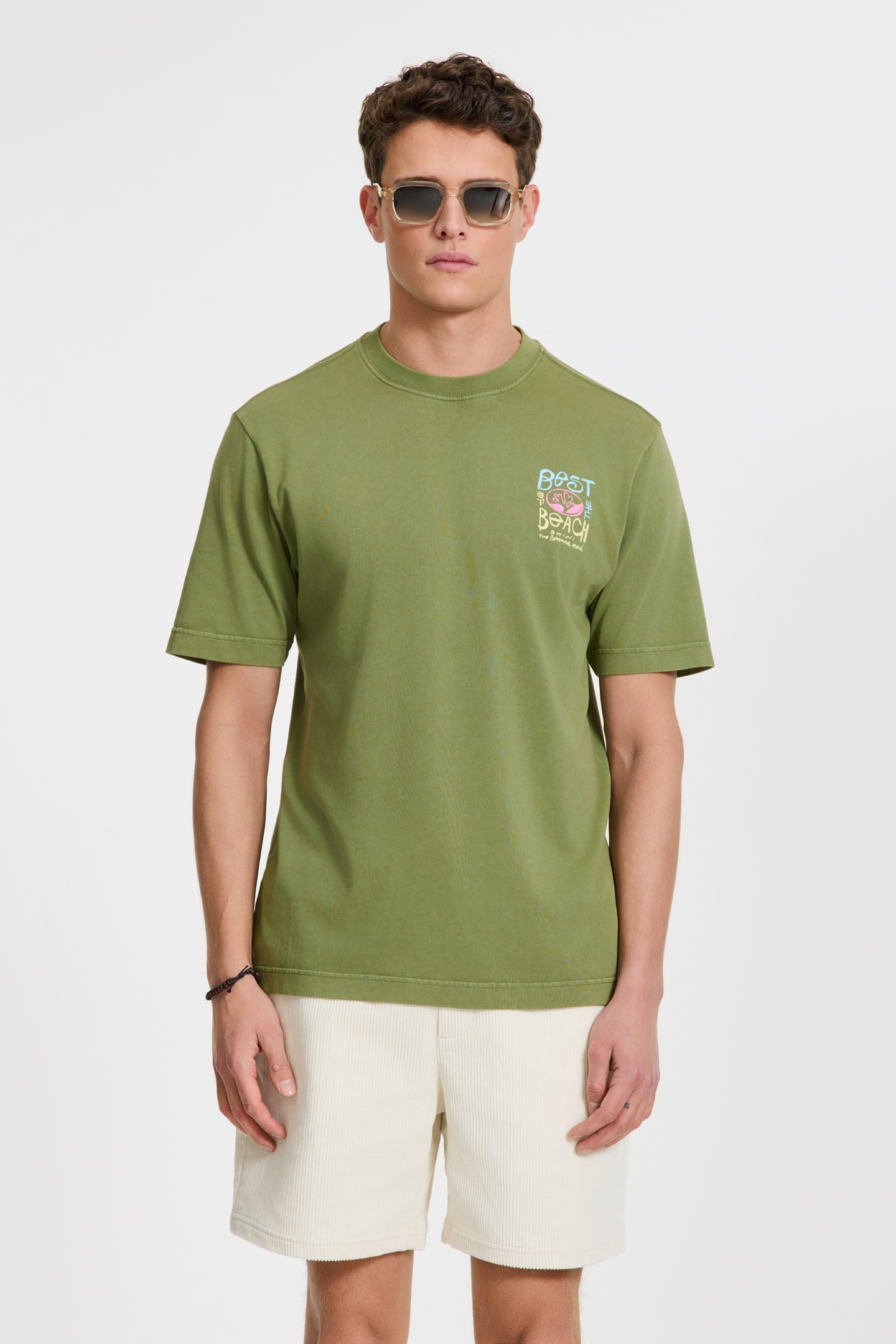 FINN RELAXED T-SHIRT BEST OF THE BEACH GREEN FERN 6