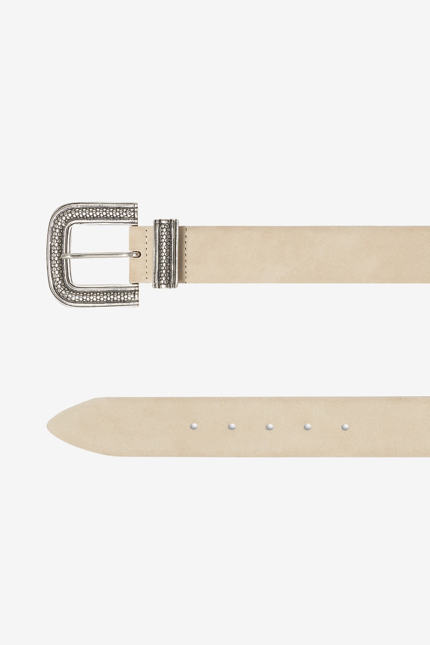 OVIA SUEDE MEDIUM BELT BEIGE 2