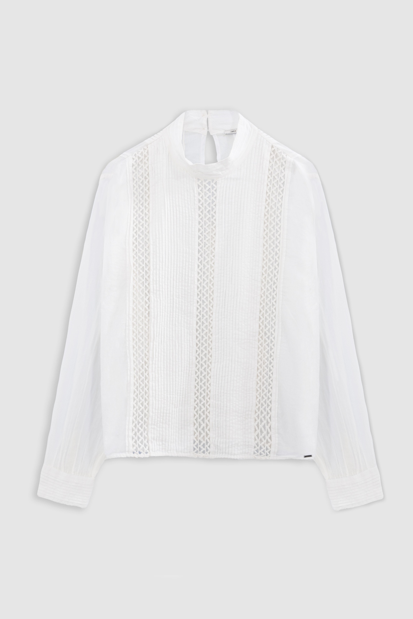 OFF-WHITE ORGANIC COTTON BLOUSE DECORATED WITH PASSEMENTERIE 4