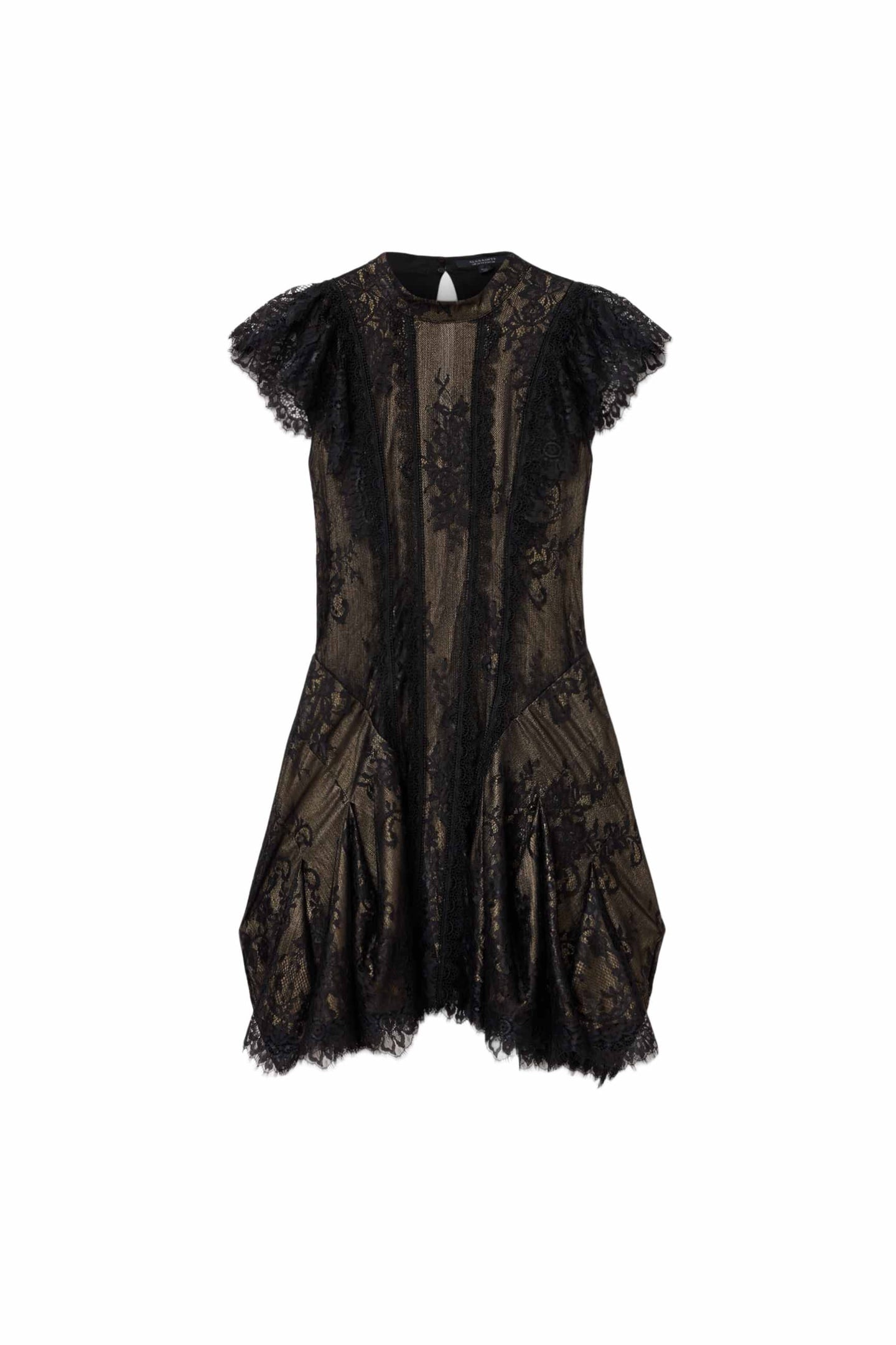 FLEUR DRESS METALLIC GOLD 6