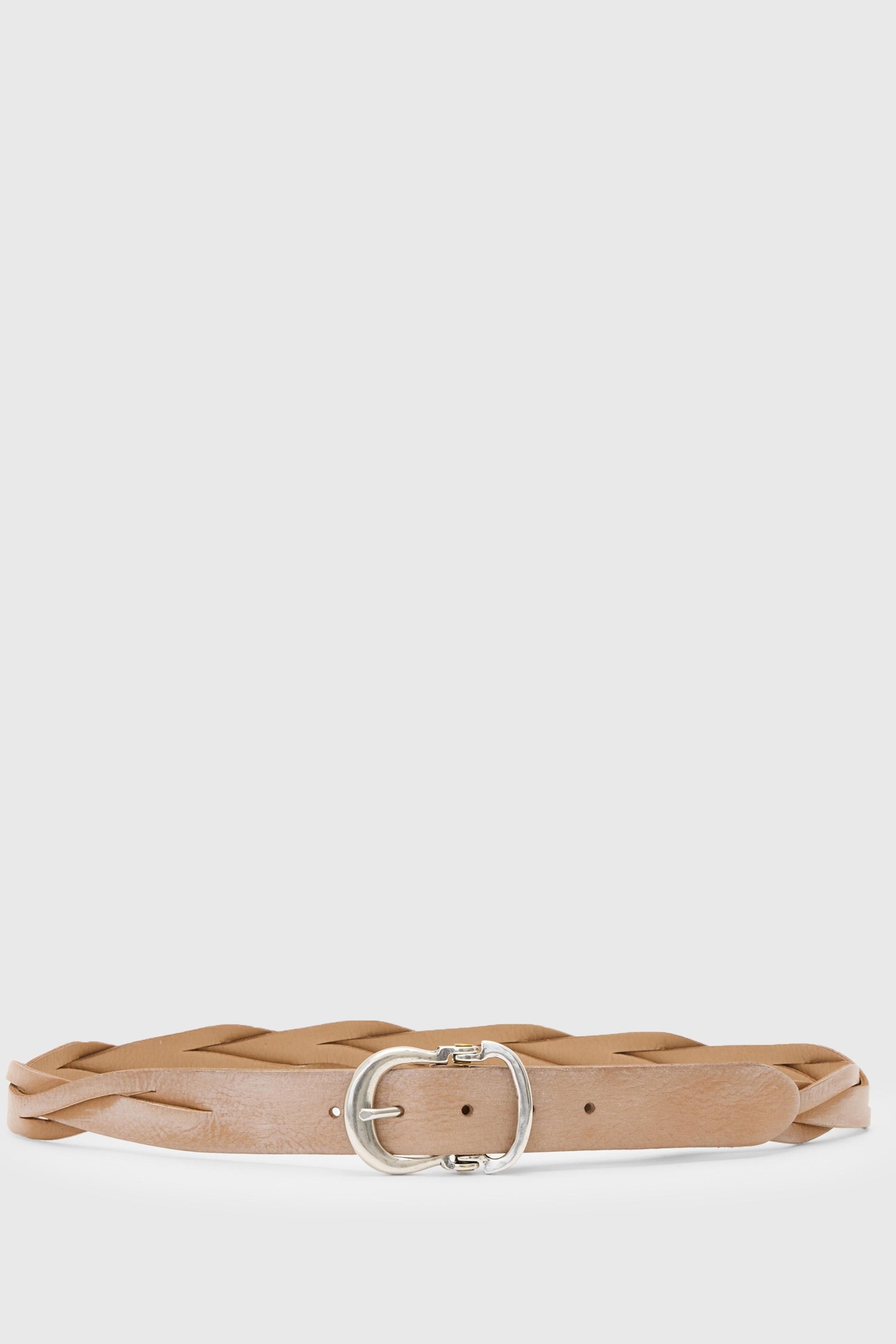 John Varvatos 32mm - Filmore Guitar Hinge Braid Lt Khaki Maat: W30 | Riemen Outlet | Heren | Beige